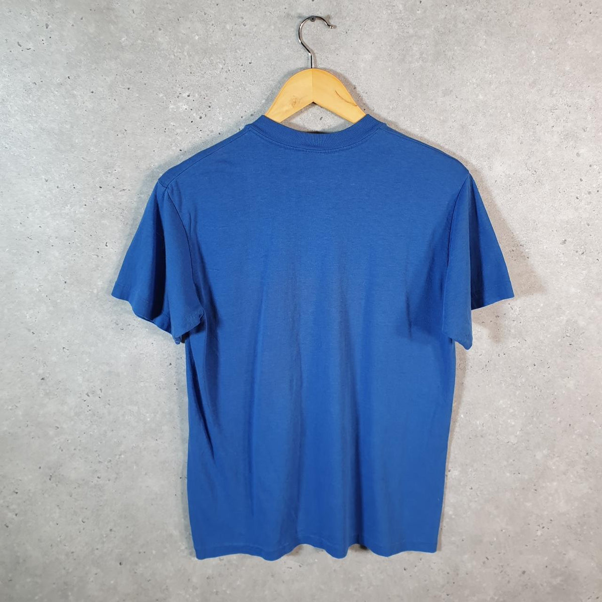 Vintage Vietnam Force Fitness champions USA Single Stitch T Shirt Men’s Small Blue C8107