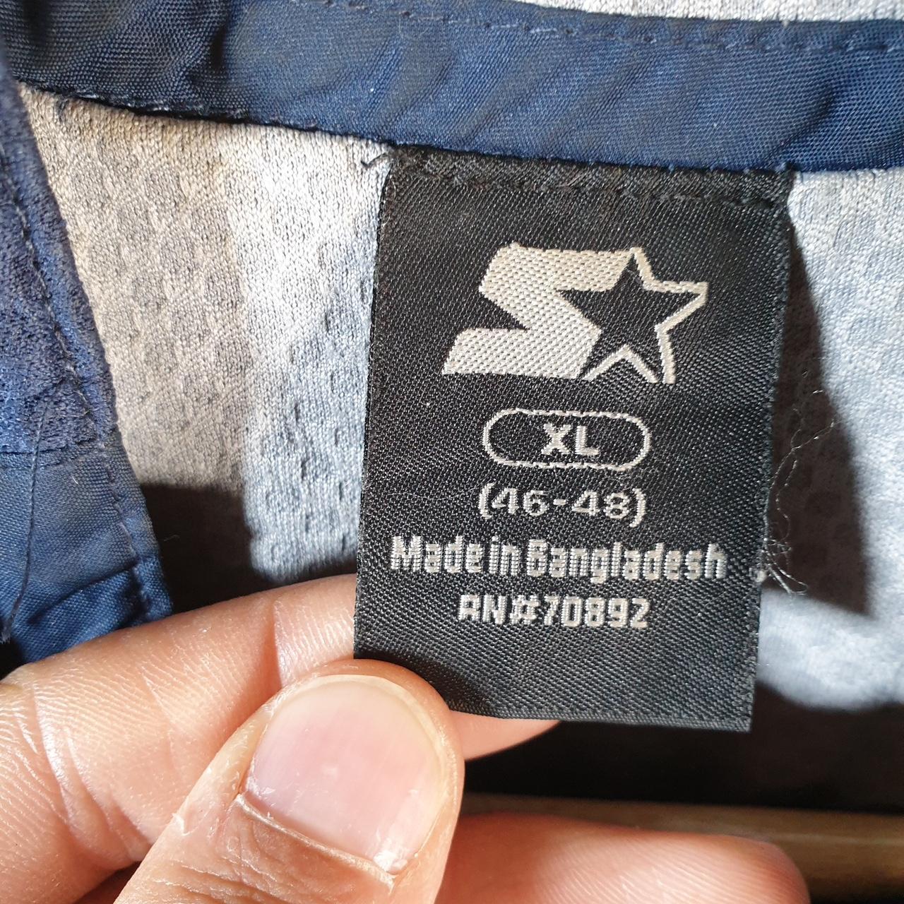 Vintage Starter WindBreaker Jacket Mens XL Navy Blue Full Zip Embroidered Logo