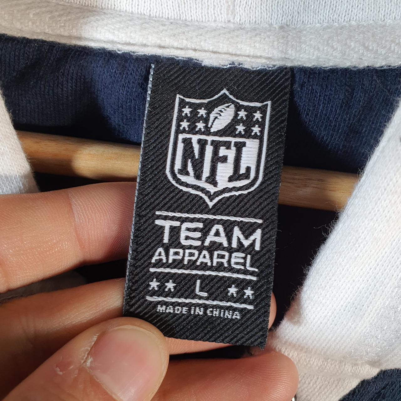 Vintage NFL New England Patriots Hoodie Womens Large Navy Blue USA Pro Sport