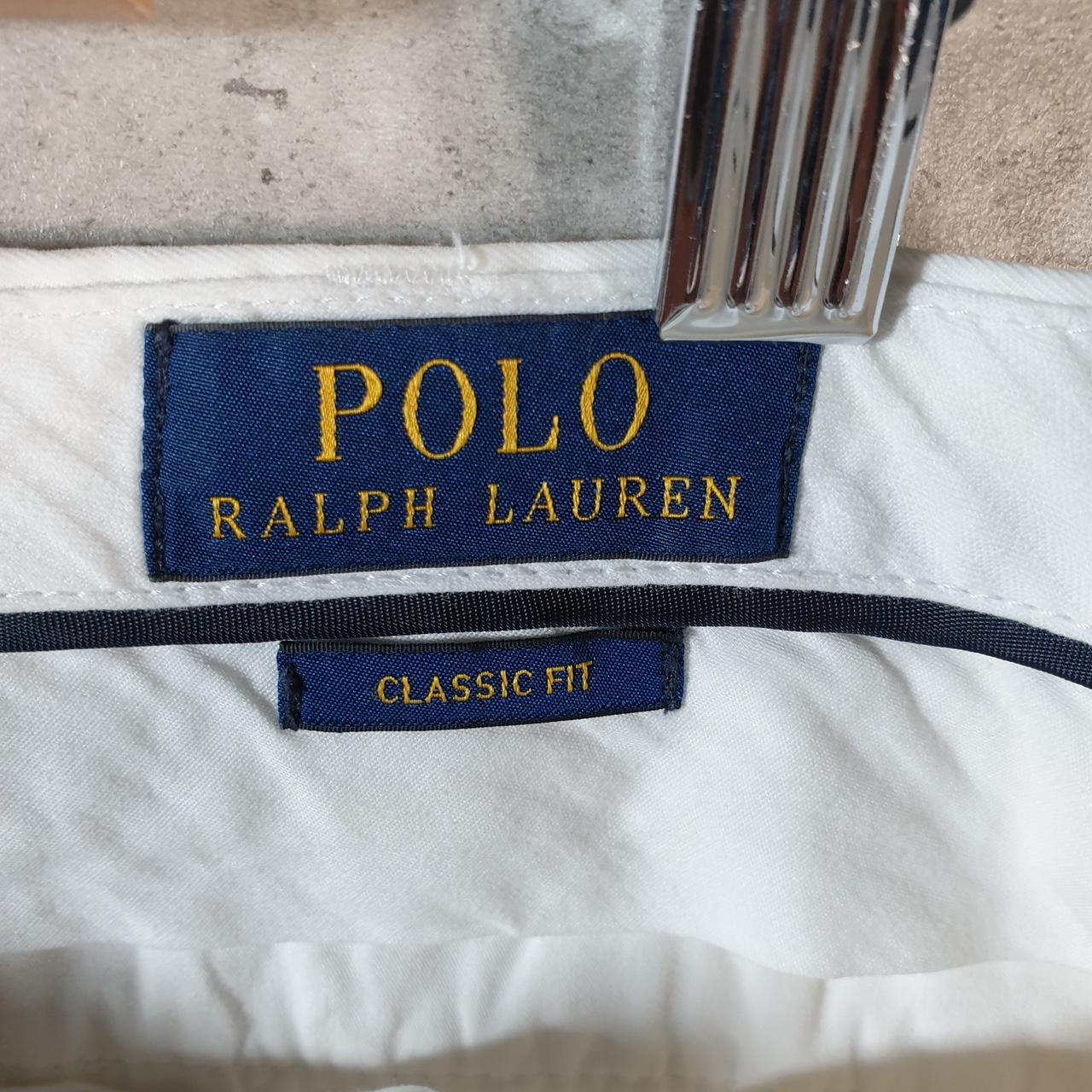 Vintage Ralph Lauren Polo Shorts Jorts Chino Cargo Men’s W34 White Baggy Cotton A4260