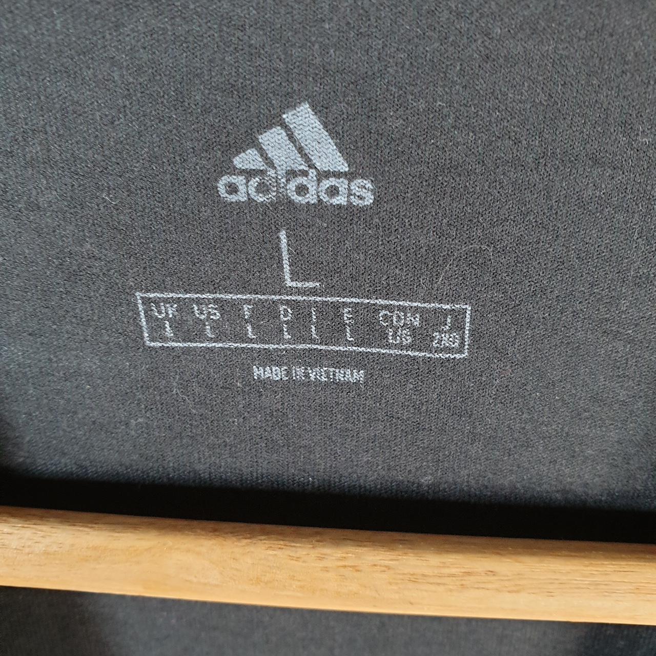 Vintage Adidas T Shirt Men’s Large Graphic Black Three Stripes Logo Athletic