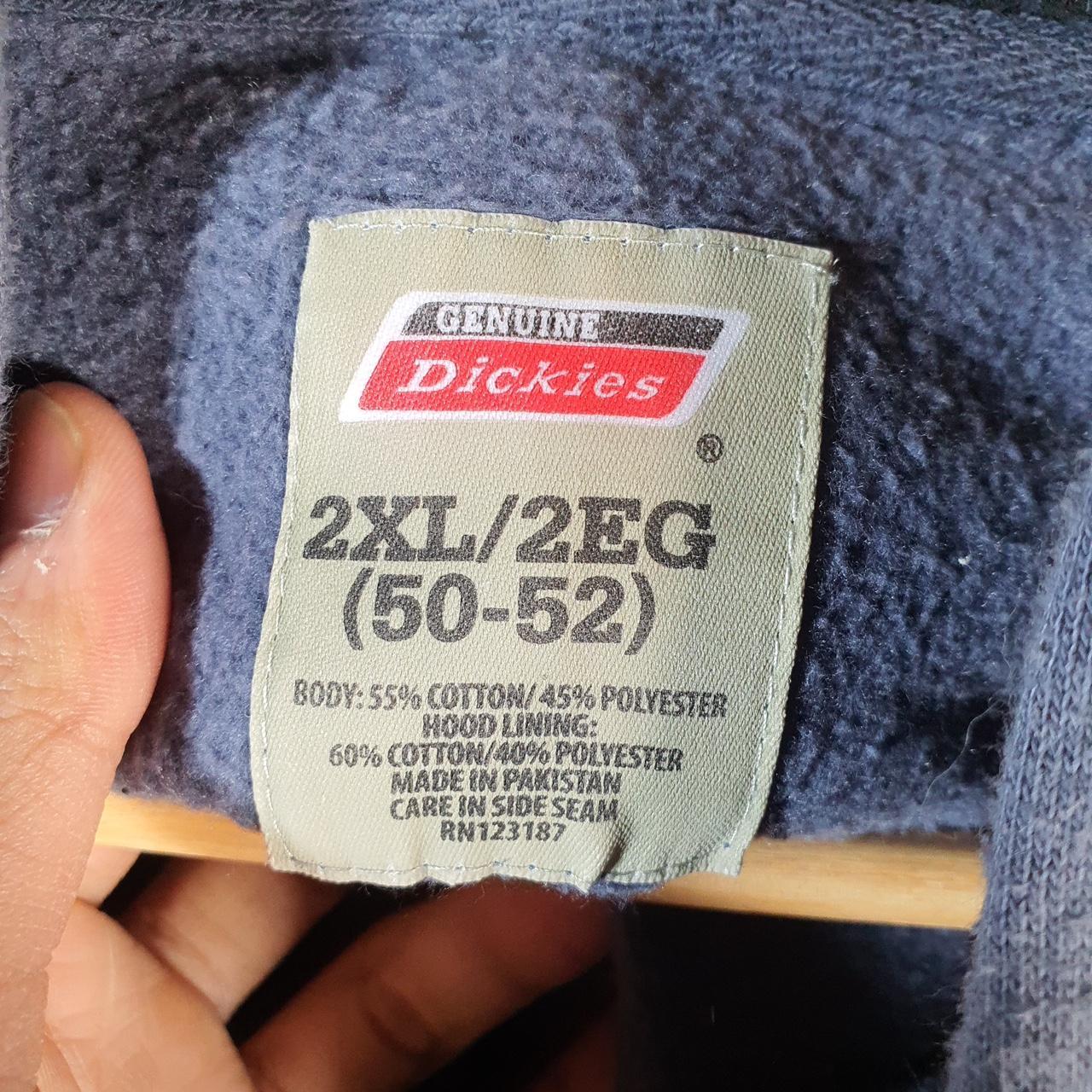 Vintage Dickies Workwear Embroidered Hoodie Men’s 2XL Navy Blue Y2K Pullover