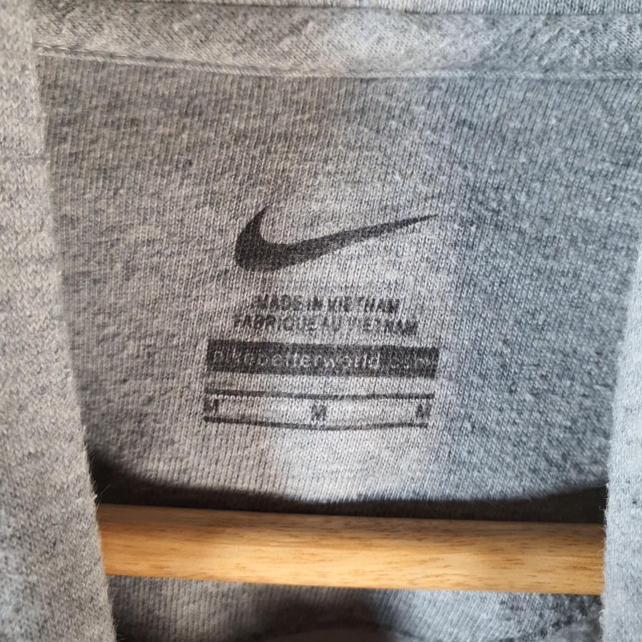 Vintage Nike Duke Centre Swoosh Hoodie Men’s Medium Grey Pro Sport Y2K Pullover Logo