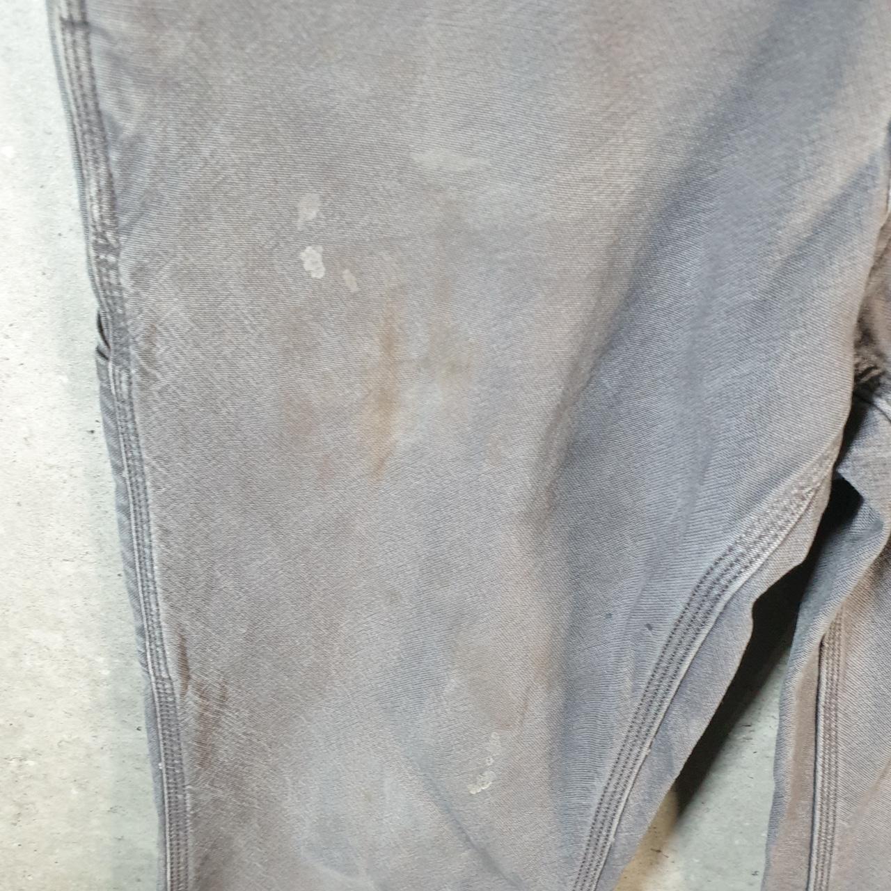 Vintage Carhartt Carpenter Trousers Mens W30 L32 Grey Relaxed Fit Workwear Thrashed