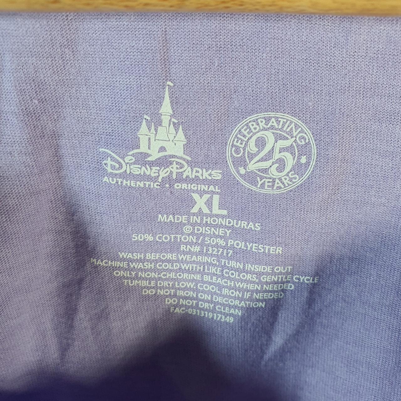 Vintage Disney Land Minnie Mouse 2018 Garden Flowers T Shirt Womens  XL Lilac Graphic