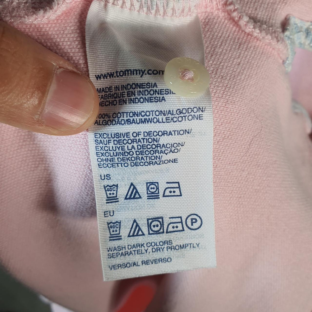 Vintage Tommy Hilfiger Polo Shirt Men’s XL Pink Regular Fit Embroidered Logo