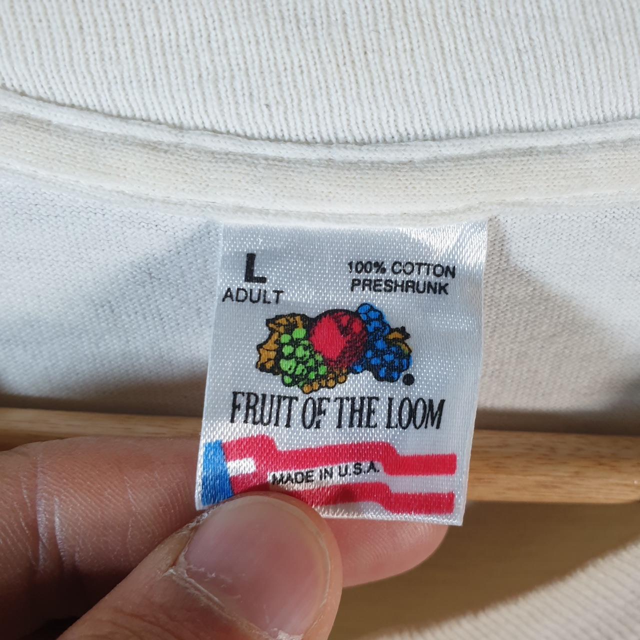 Vintage Fruit of the Loom Arizona Cactus 1992 USA Single Stitch T Shirt Men’s Large White