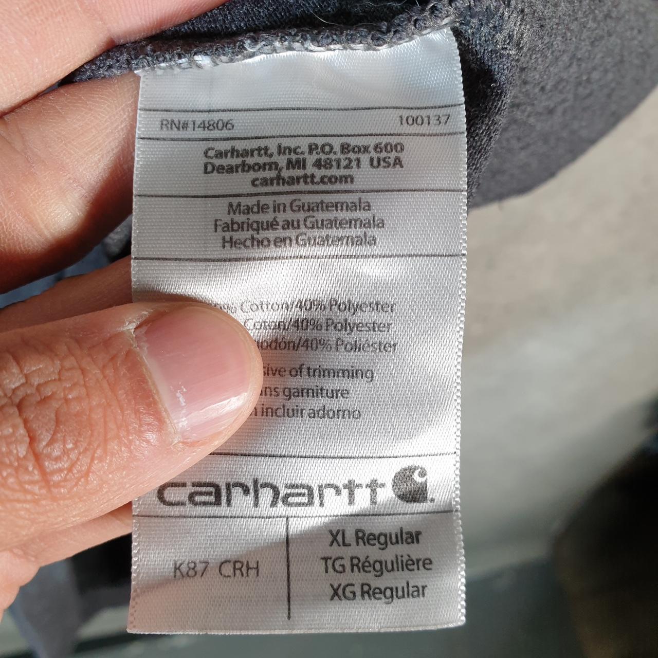 Vintage Carhartt Pocket T Shirt Men’s XL Grey Workwear Chore Utility Original Fit C9295