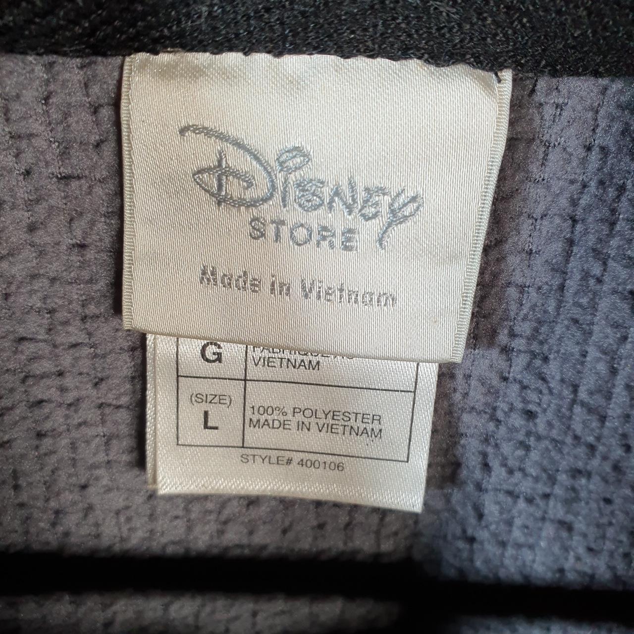 Vintage Disney Mickey Mouse Full Zip Fleece Gilet Mens Large Grey Spellout Logo Winter