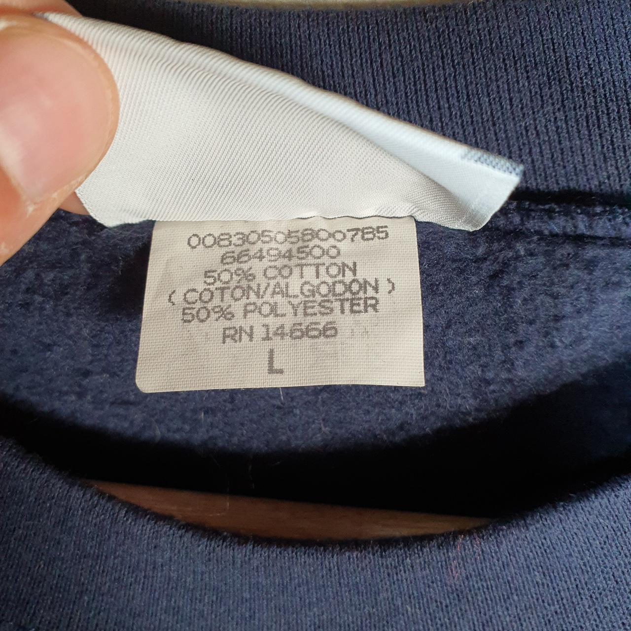 Vintage Lee Super Blend Sweatshirt Men’s Large Navy Blue USA St Andrews Beulah Michigan