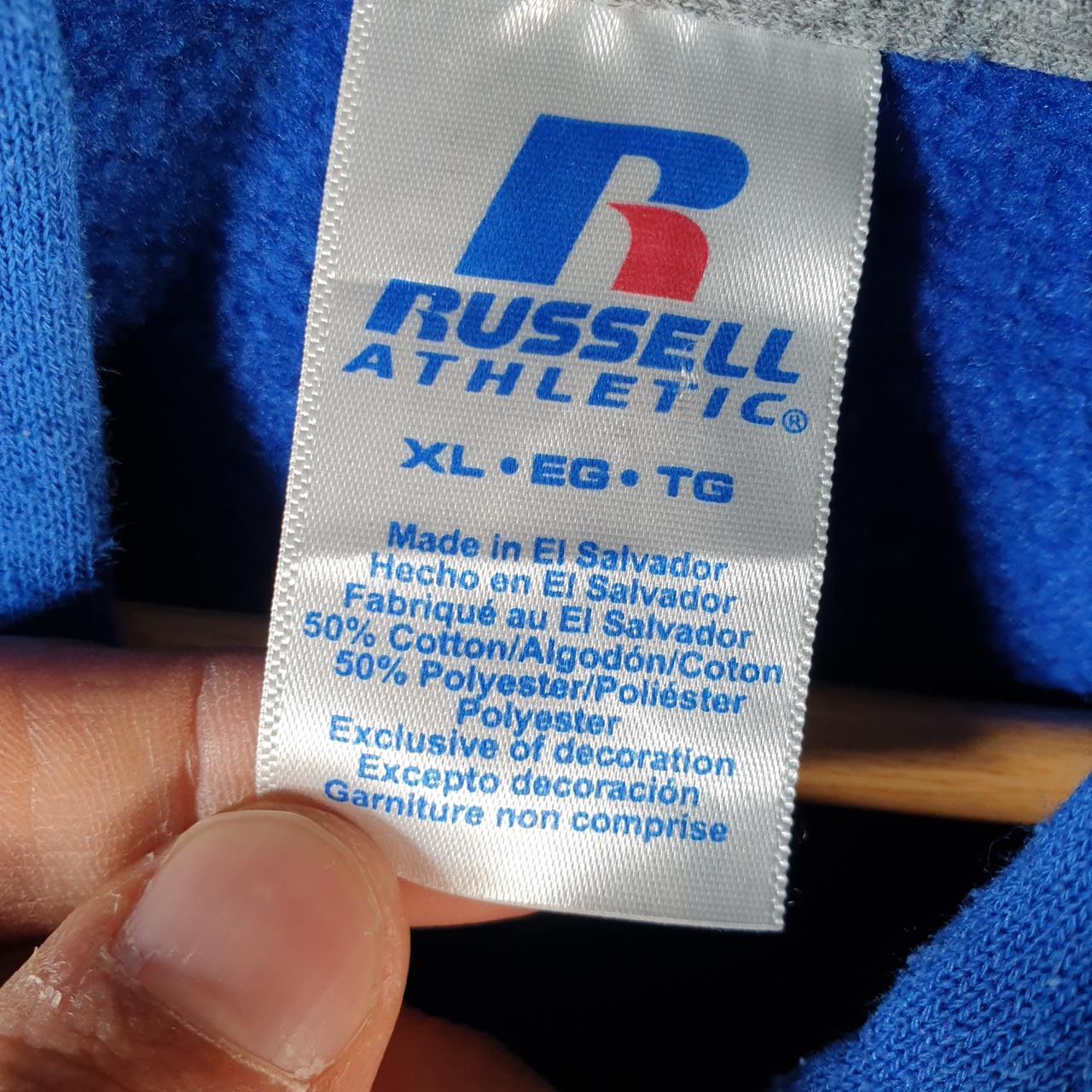 Vintage Russell Athletic Change Brings Opportunity Hoodie Men’s XL Blue Pullover Baggy