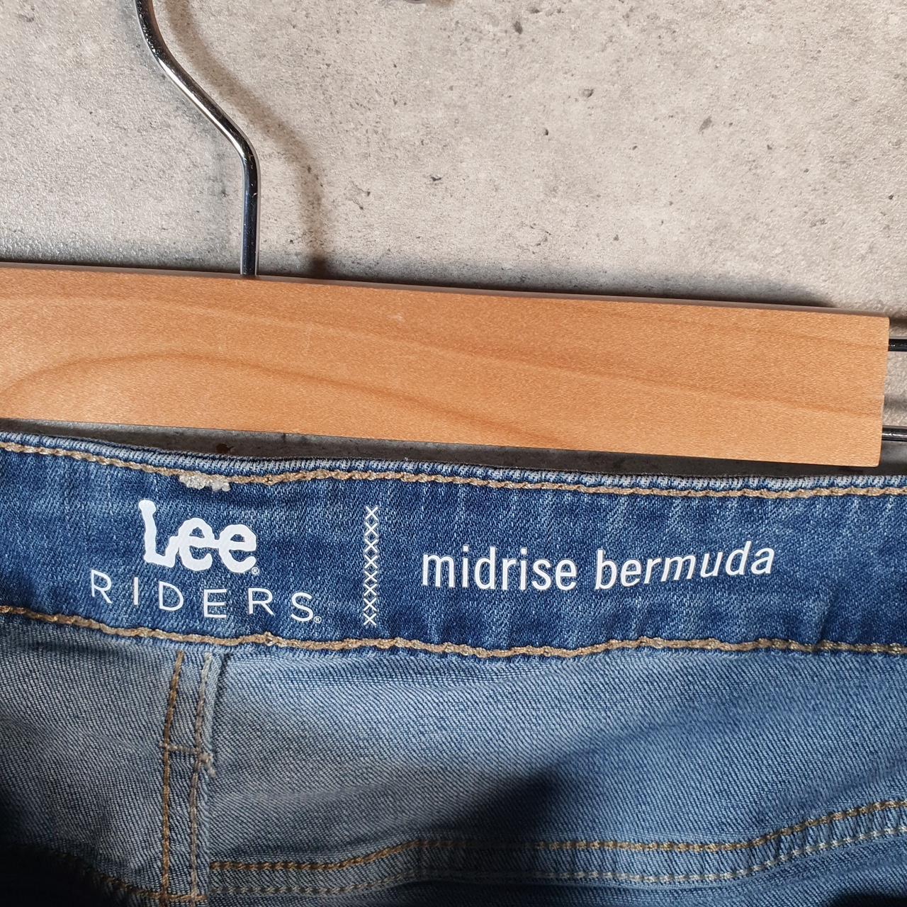 Vintage Lee Baggy Shorts Jorts Cargo Womens W36 Blue Denim Relaxed Cargo