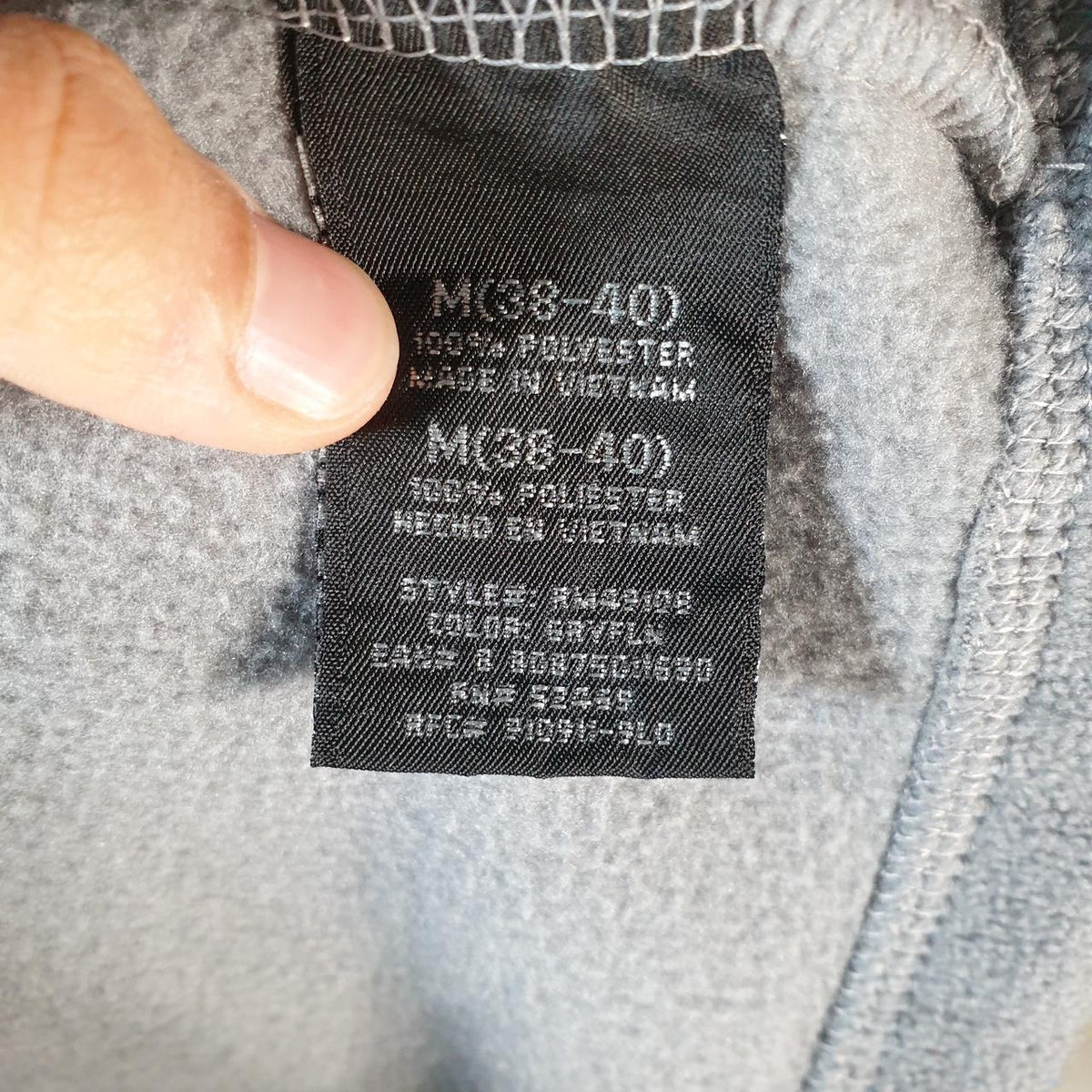 Vintage Starter Full Zip Fleece Sweatshirt Mens Medium Grey Logo Winter