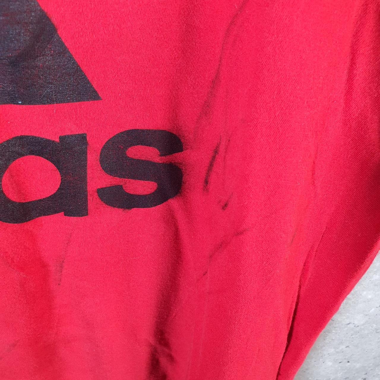 Vintage Adidas Amplifier T Shirt Men’s XL Red Three Stripes Logo Athletic