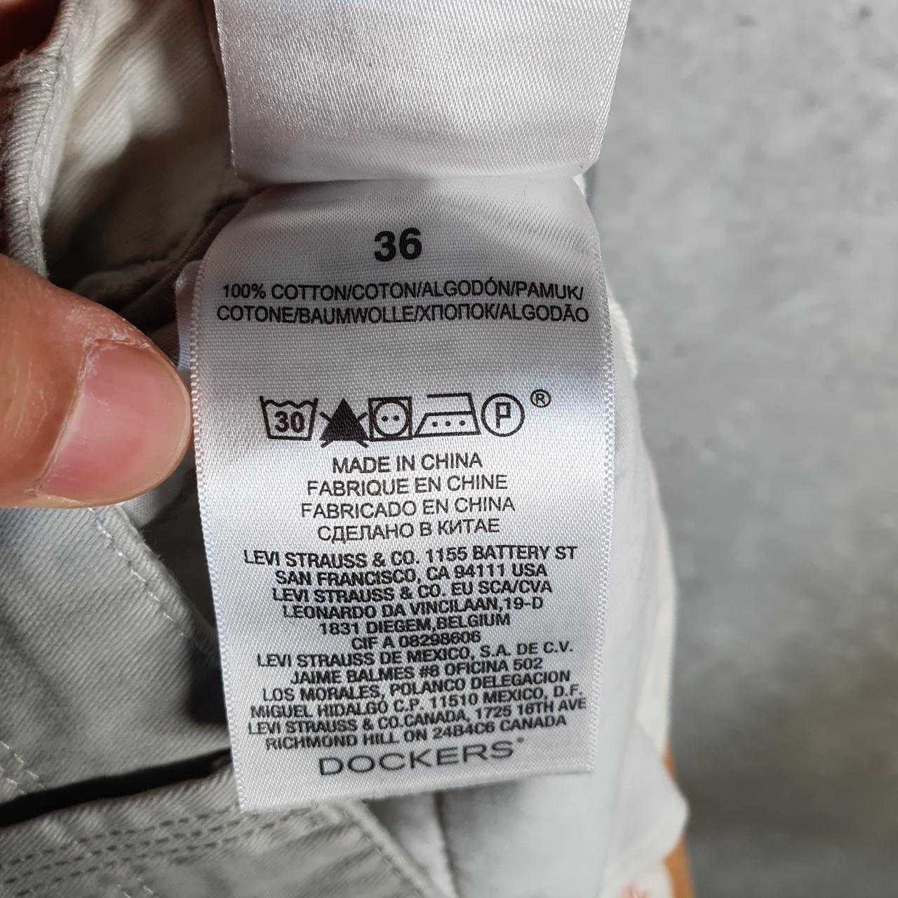 Vintage Dockers Chino Shorts Jorts Cargo Men’s W36 Beige Baggy Cotton A4405