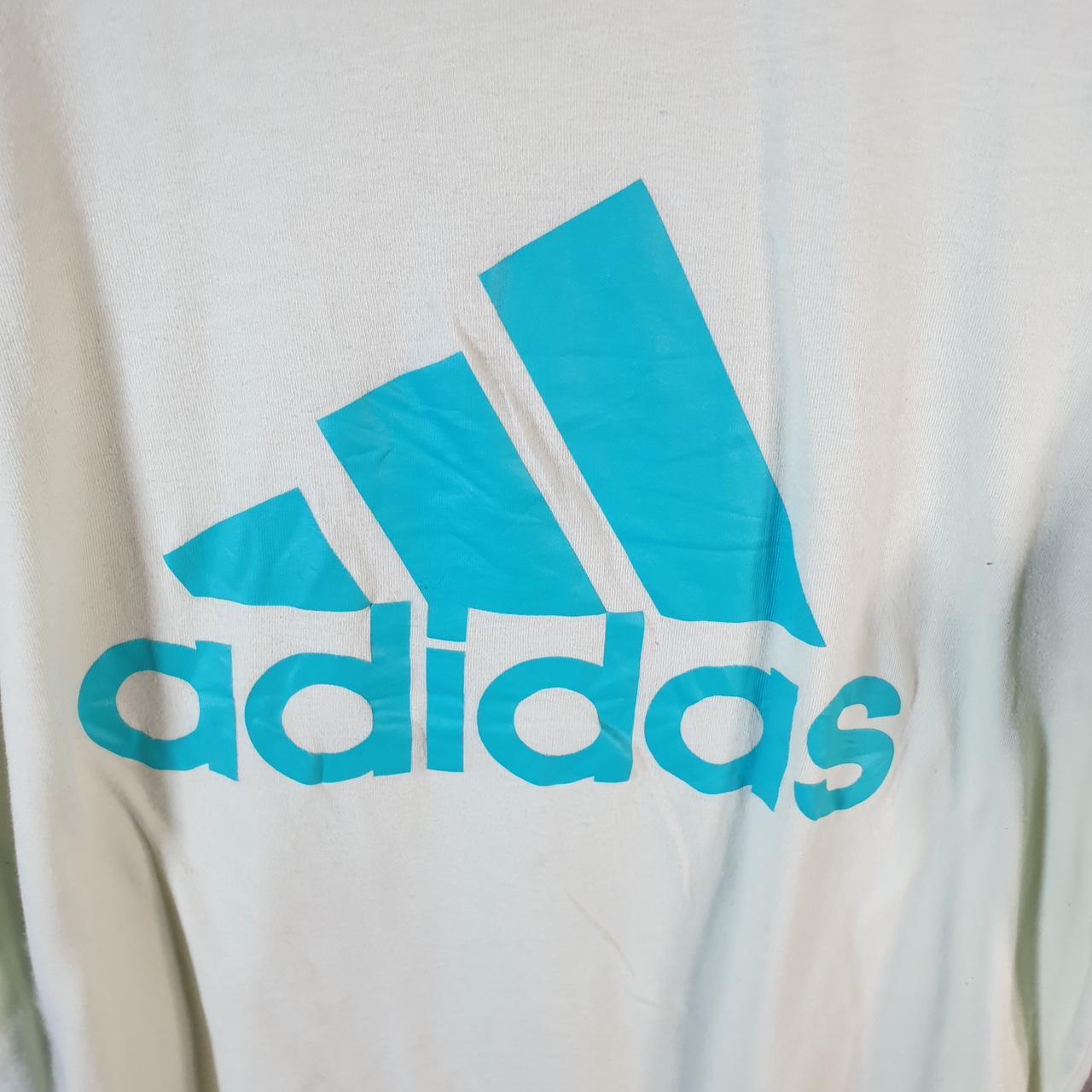 Vintage Adidas Spellout T Shirt Men’s Medium Green Three Stripes Athletic