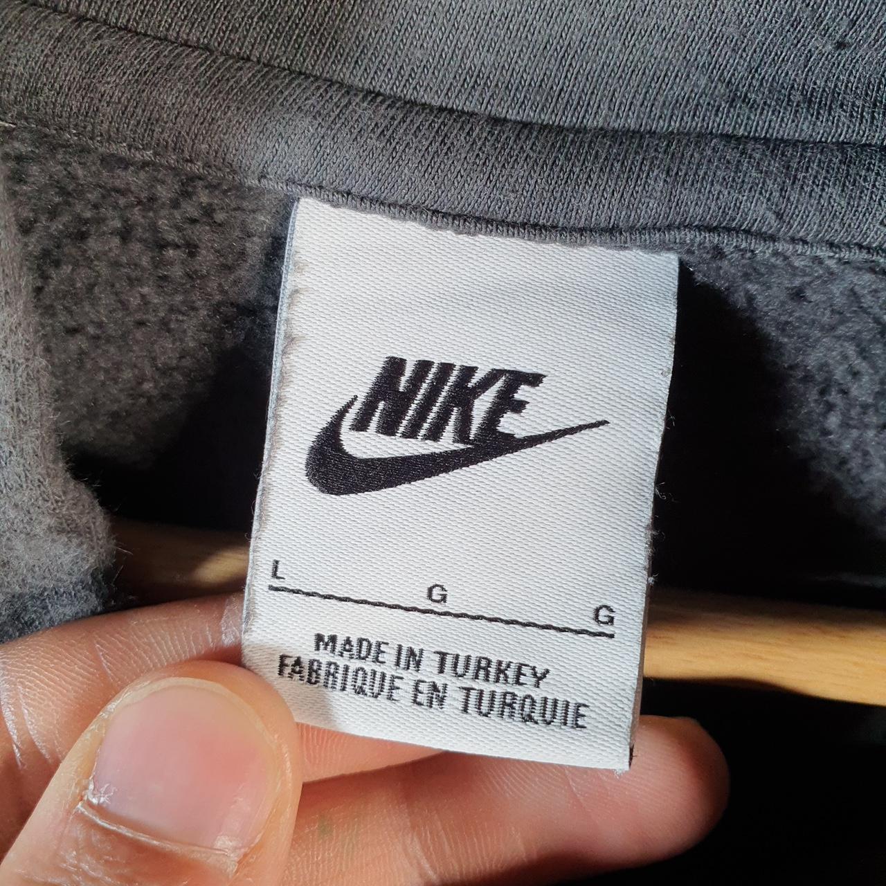 Vintage Nike Club Hoodie Men’s Large Black Swoosh Y2K Pullover Sweatshirt Logo