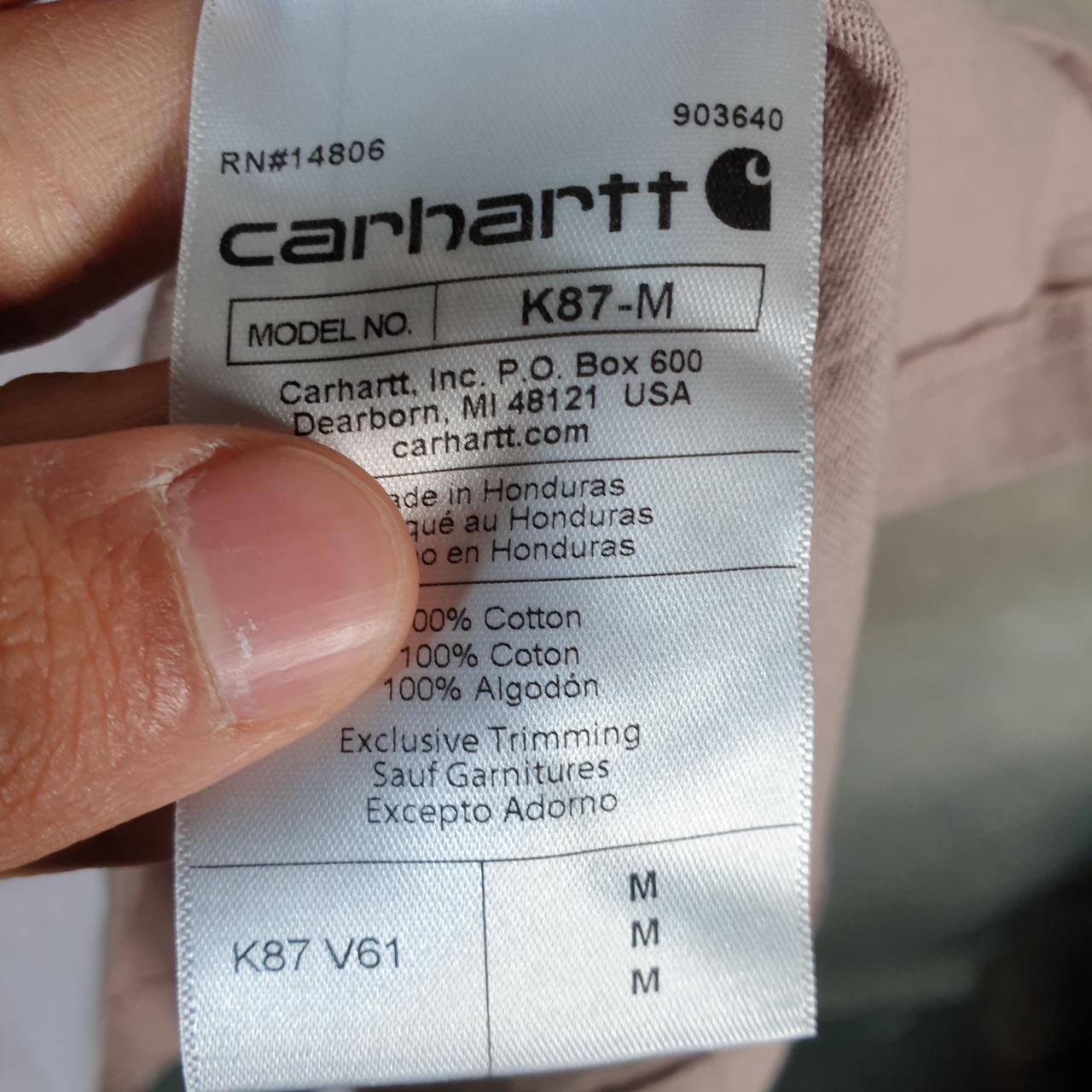 Vintage Carhartt Pocket T Shirt Men’s Medium Pink Workwear Chore Utility Loose Fit C9332