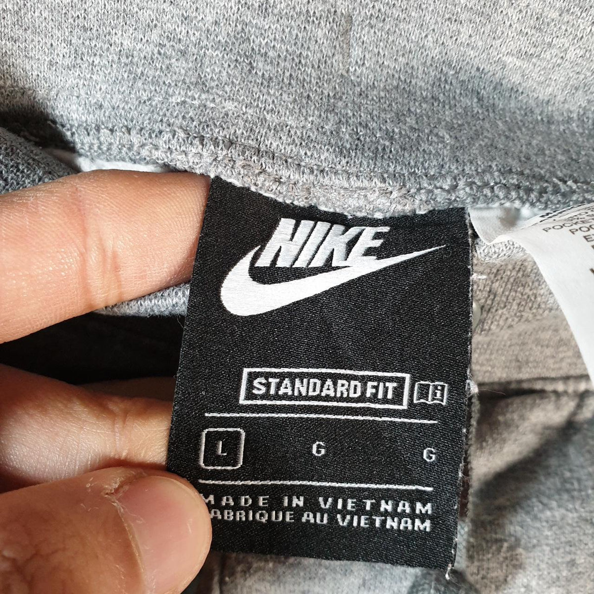 Vintage Nike Club Sweatpant Joggers Womens Large Grey Swoosh Sports Tracksuit Big Fish Vintage