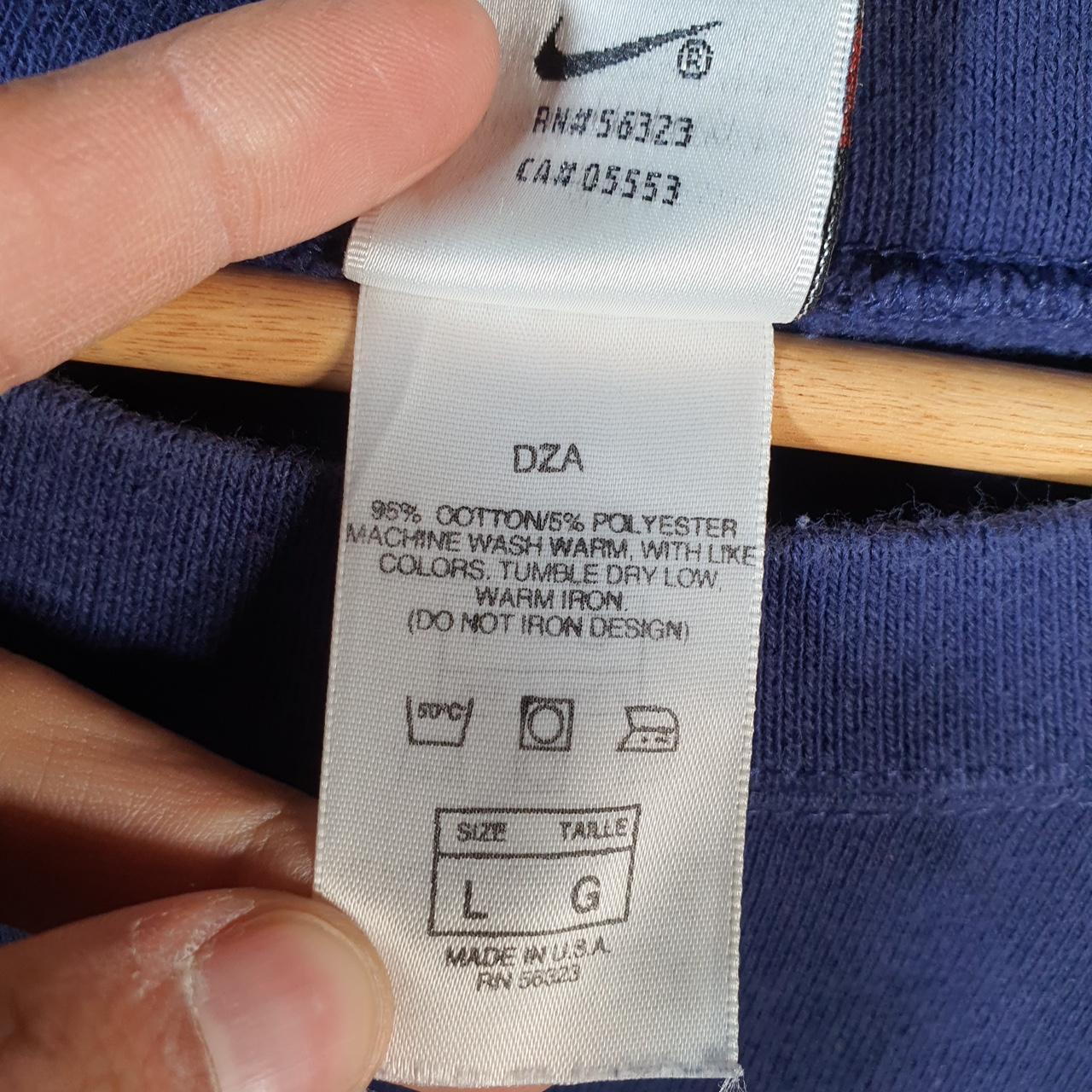 Vintage Nike 90s Embroidered Sweatshirt Men’s L Navy Blue Swoosh Y2K Pullover