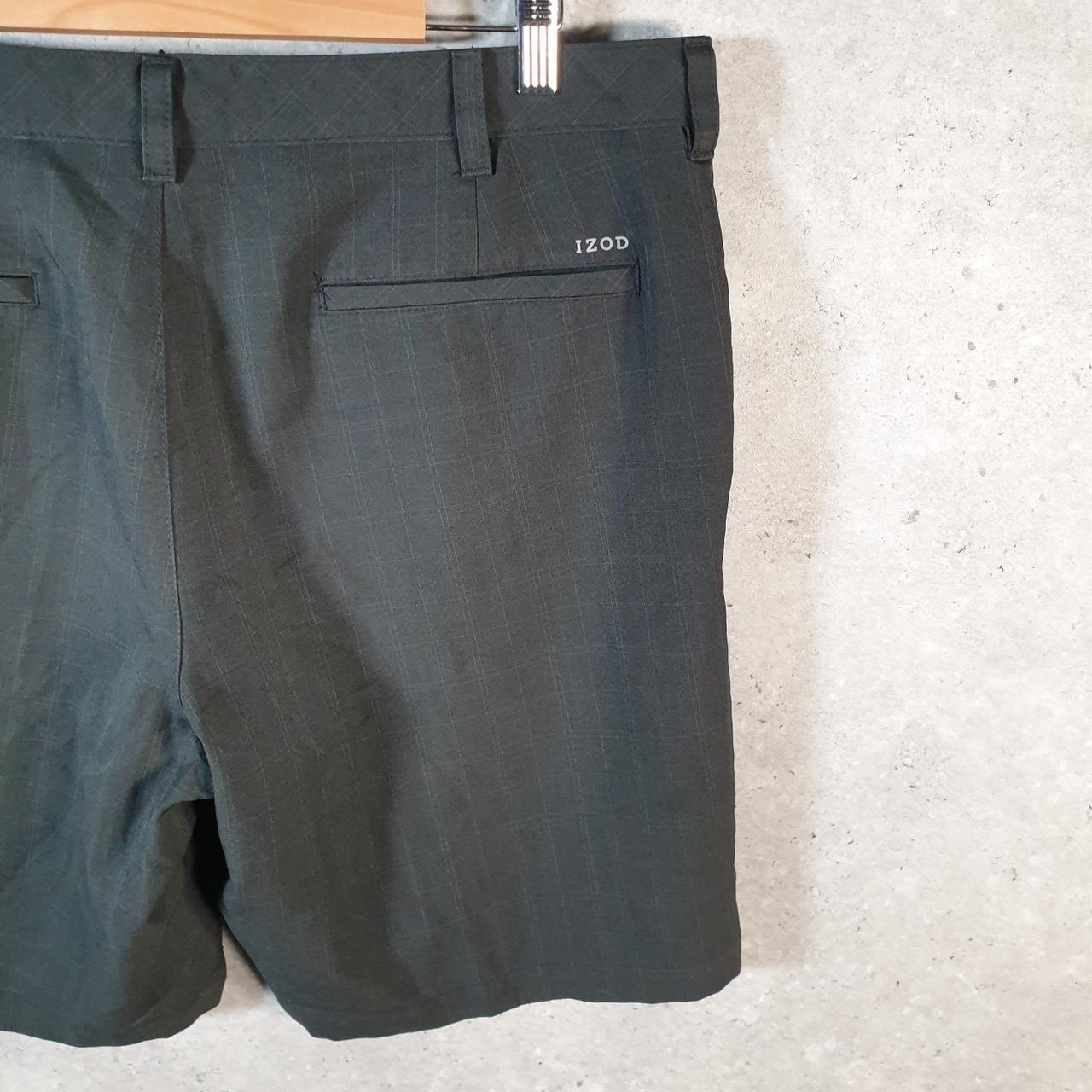 Vintage Izod Golf Chino Shorts Jorts Cargo Men’s W36 Black Baggy Cotton