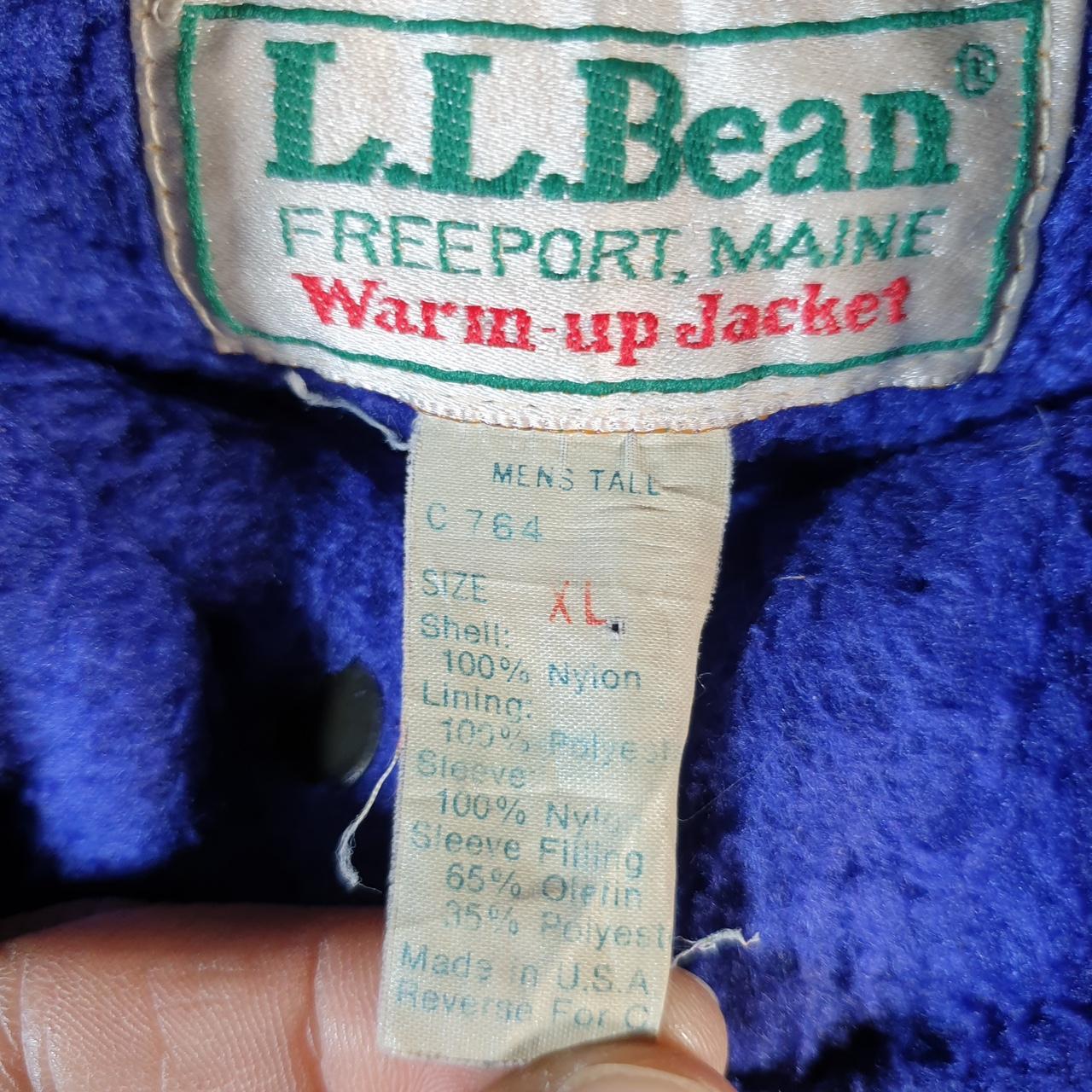 Vintage L.L. Bean Outdoors Nylon Jacket Mens XL Black Waterproof Shell Coat