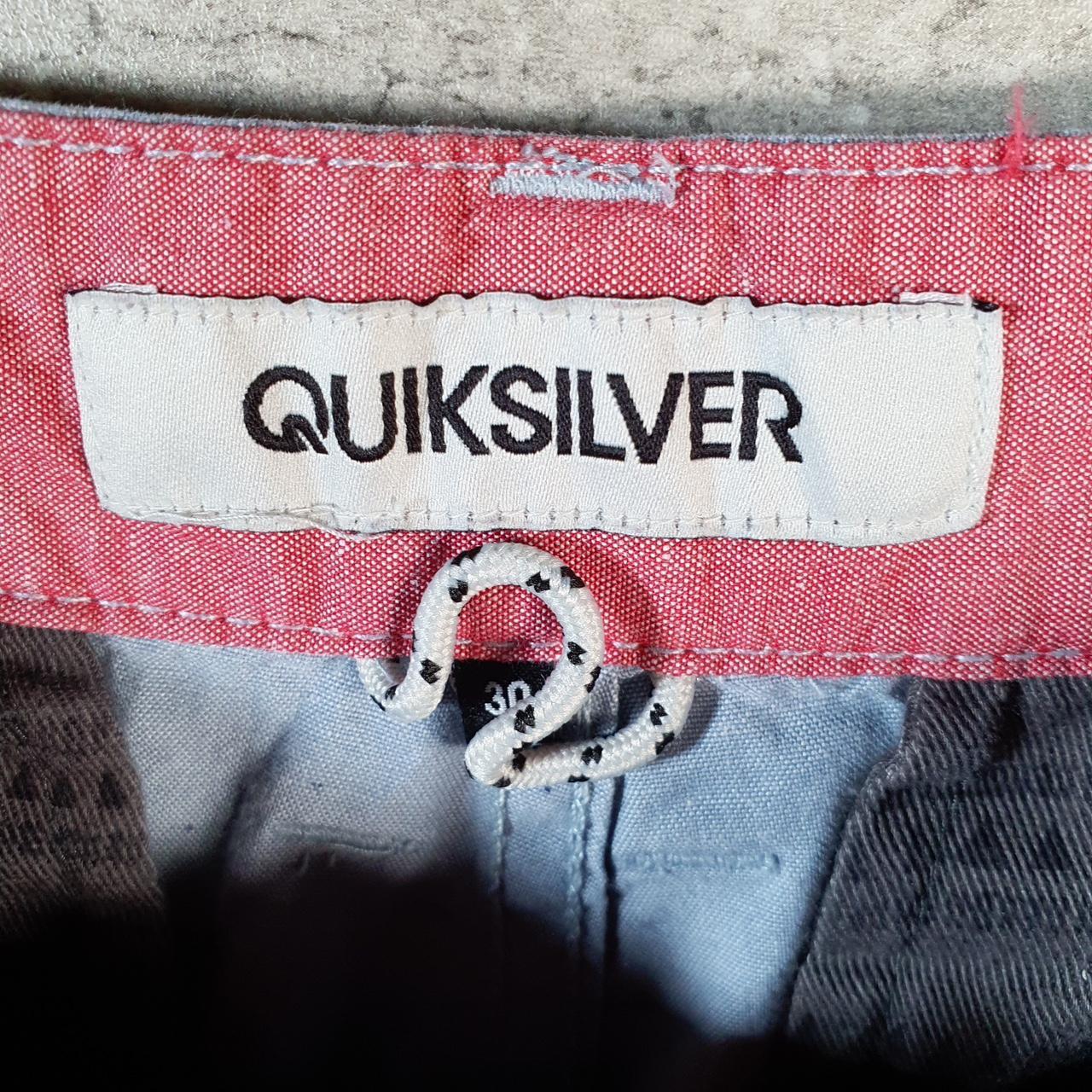 Vintage Quiksilver Chino Shorts Jorts Cargo Men’s W30 Blue Baggy Cotton A4466