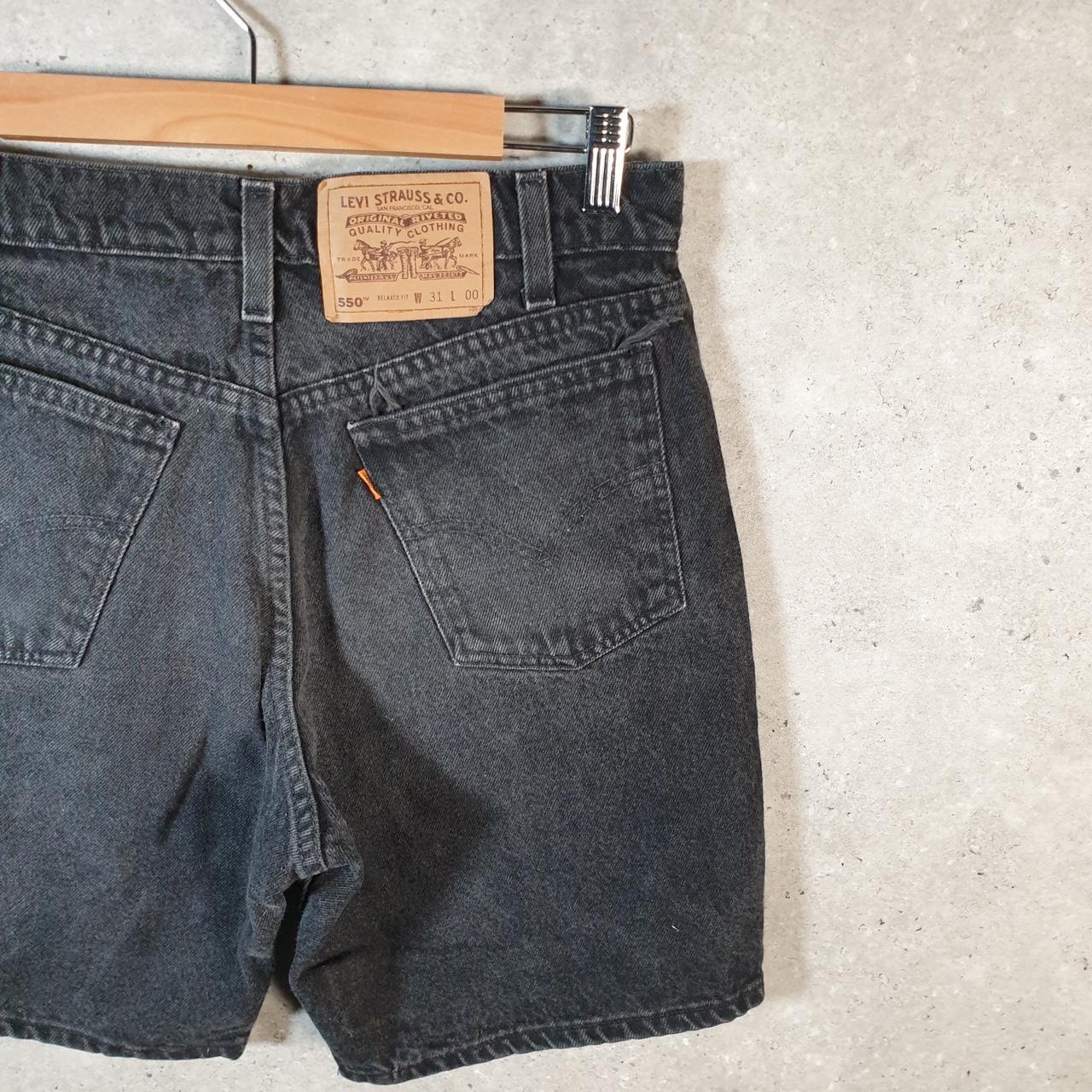 Vintage Levi’s 550 Baggy Shorts Jorts Cargo Mens W31 Grey Relaxed Denim