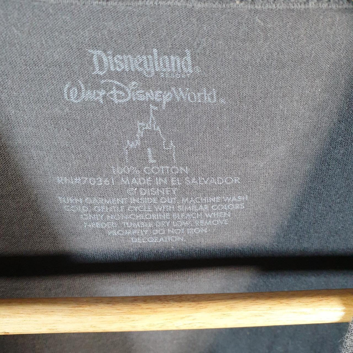 Vintage Disney Land Mickey Mouse T Shirt Men’s Large Grey Graphic Cartoon C9693