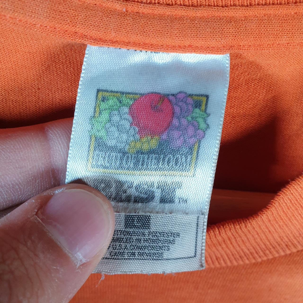 Vintage Fruit of the Loom Dream Schmutz Busters 1997 Single Stitch T Shirt Men’s Large Orange