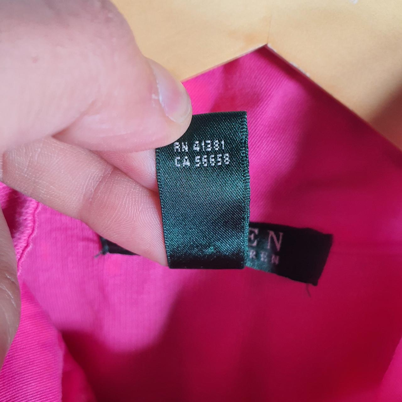 Vintage Ralph Lauren Polo Knit Sweater Womens Large Pink 4 Button Cotton Pullover