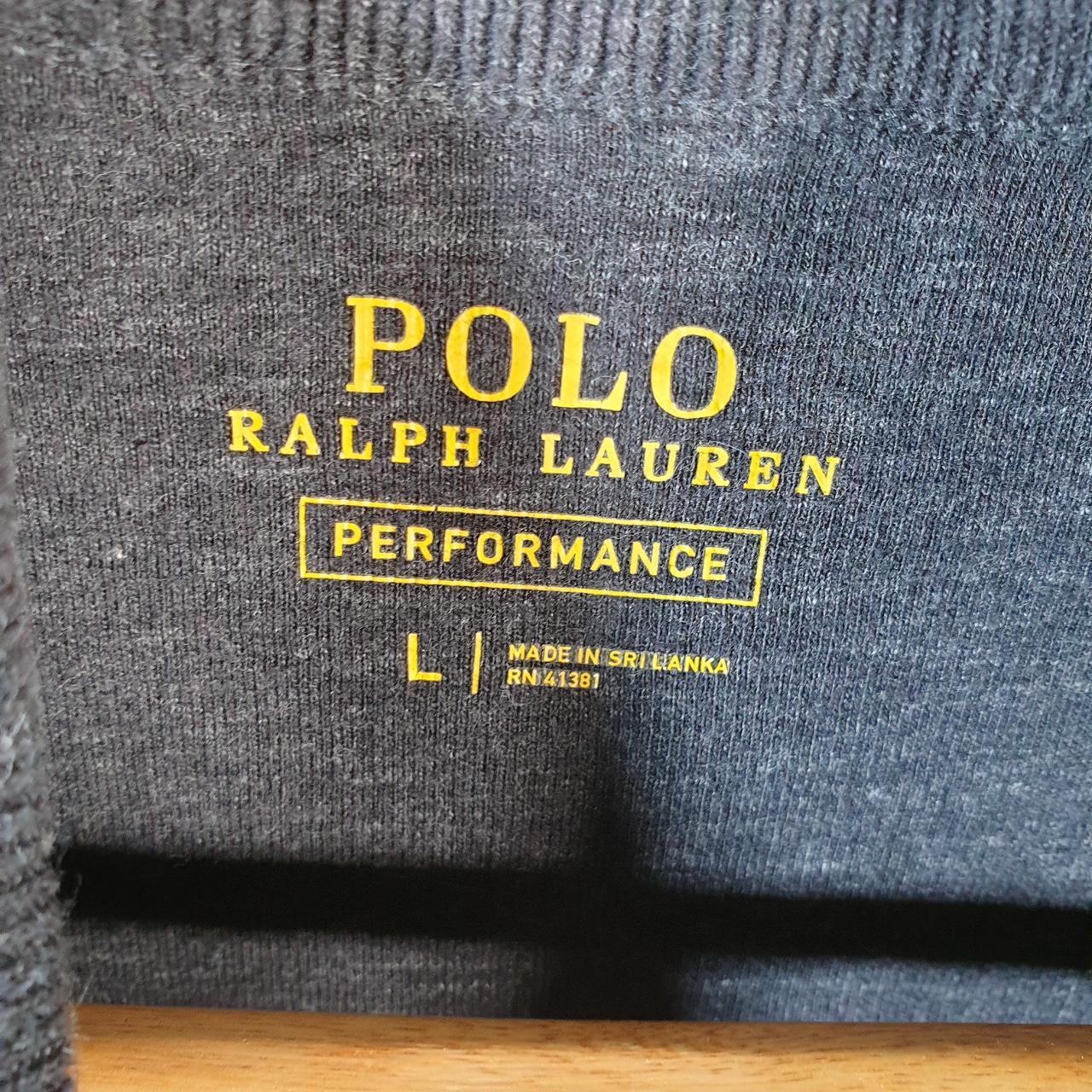 Vintage Ralph Lauren Polo Sweatshirt Men’s Large Grey Cotton Full Zip Pony