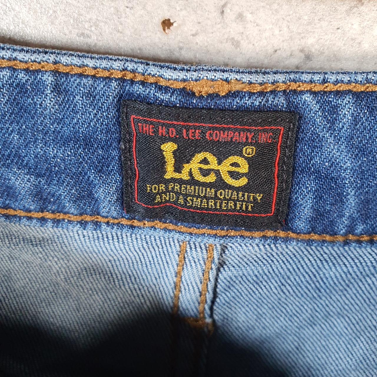 Vintage Lee Baggy Shorts Jorts Cargo Womens W30 Blue Denim Relaxed Cargo
