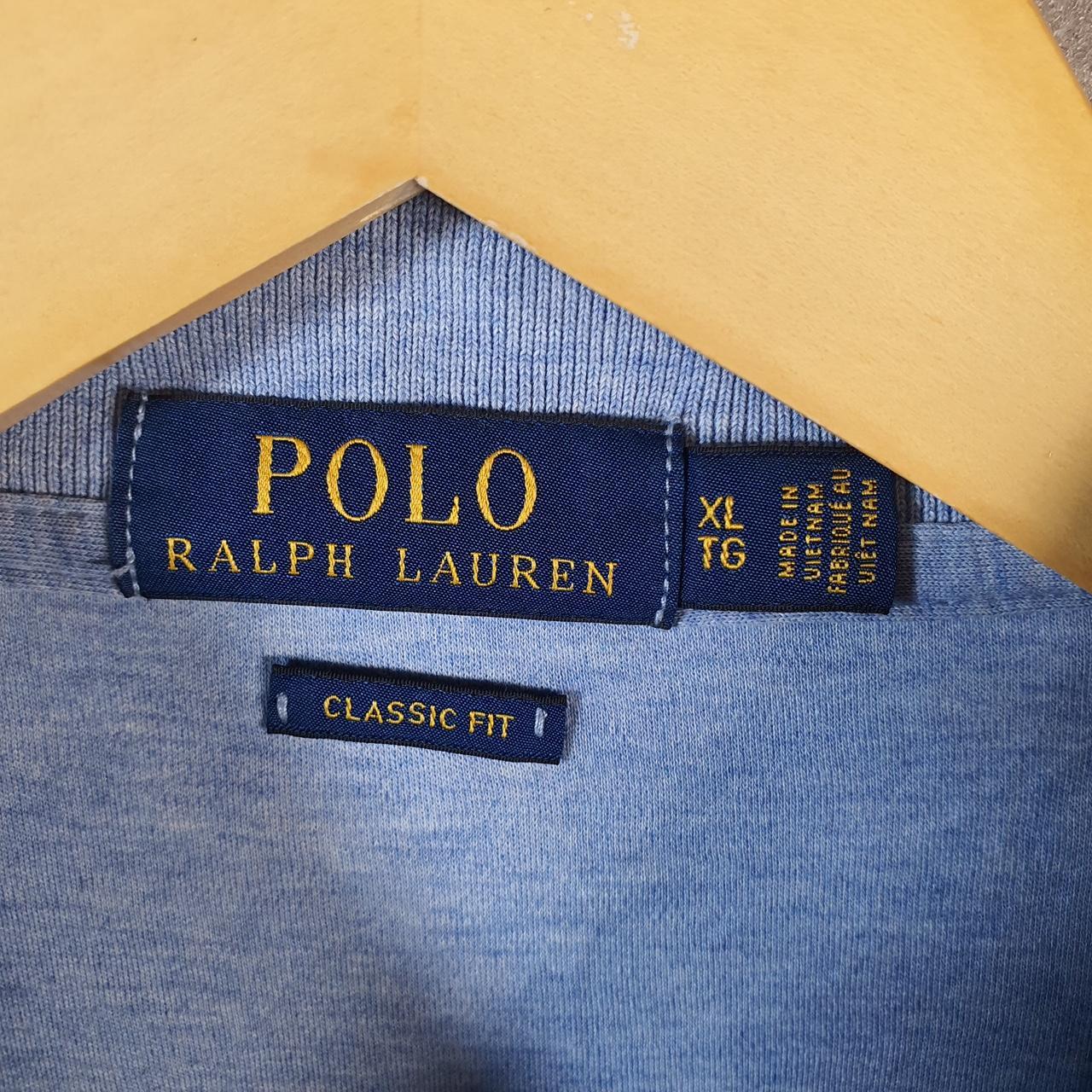 Vintage Ralph Lauren Polo Shirt Mens XL Blue Casual Cotton Classic Fit Pony