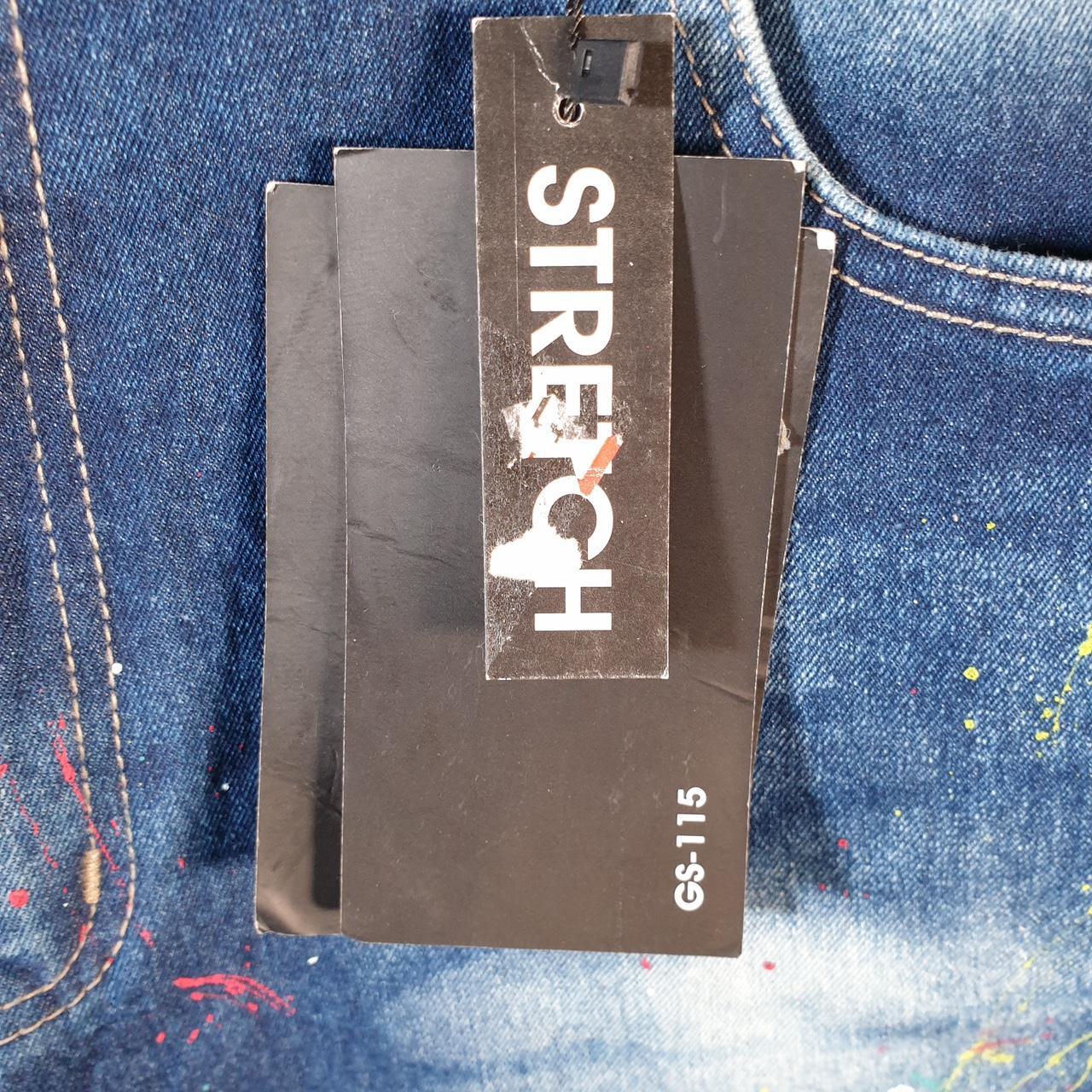 Vintage GS115 Baggy Y2K Hip Hop Jorts Shorts Mens W36 Blue Denim USA