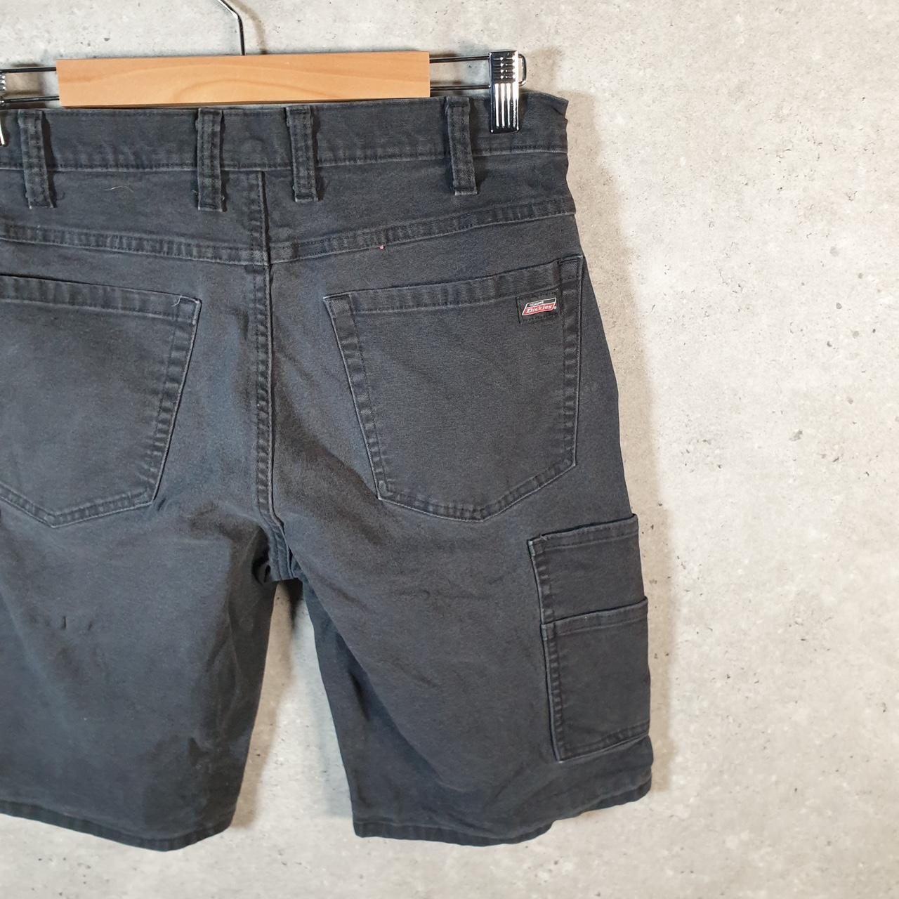 Vintage Dickies Baggy Chino Shorts Jorts Cargo Mens W30 Denim Grey Relaxed Fit