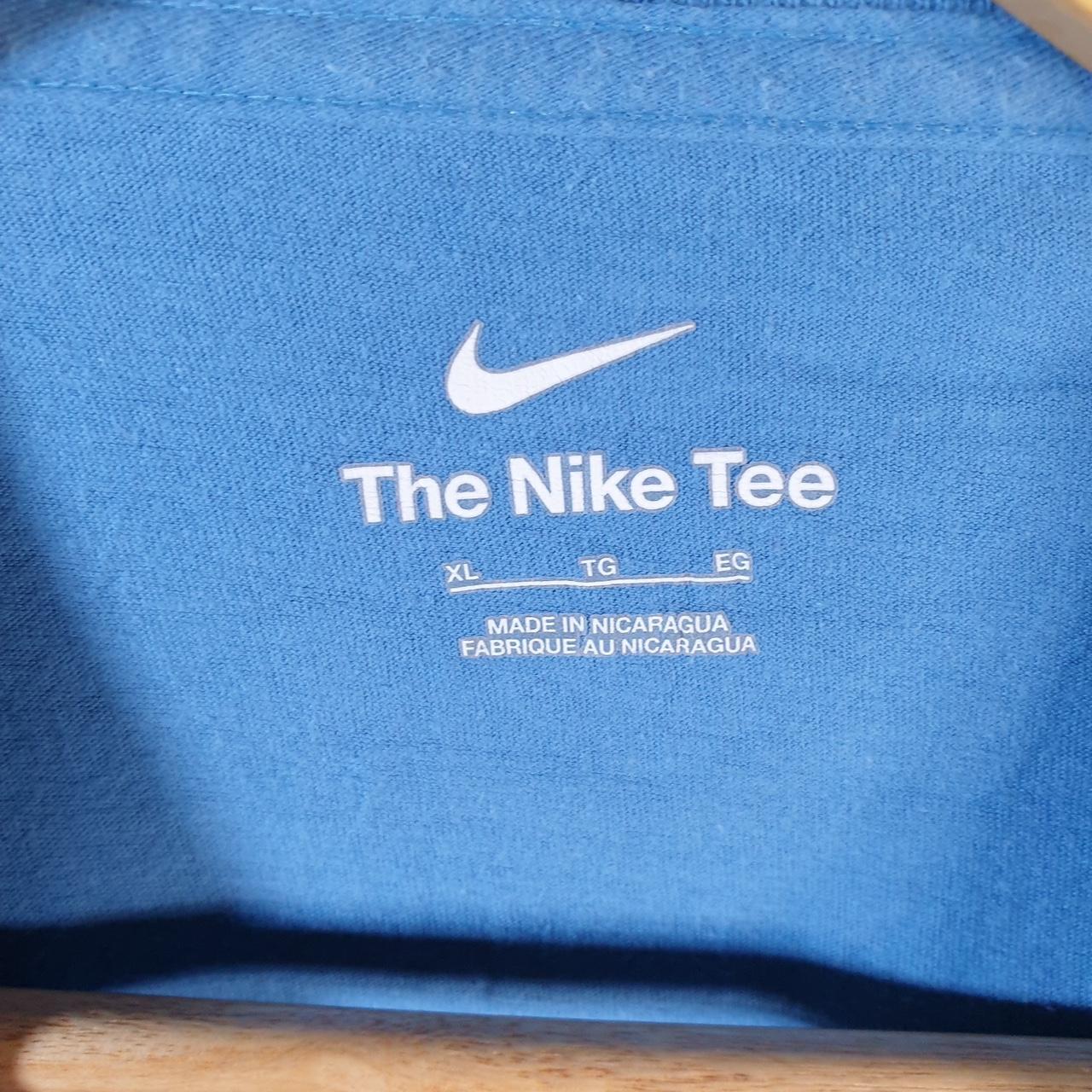 Vintage Nike Just Do It T Shirt Men’s XL Blue Swoosh Logo Athletic