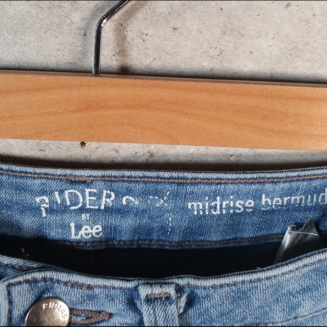 Vintage Lee Mid Rise Baggy Shorts Jorts Cargo Womens W30 Blue Relaxed Denim A4549