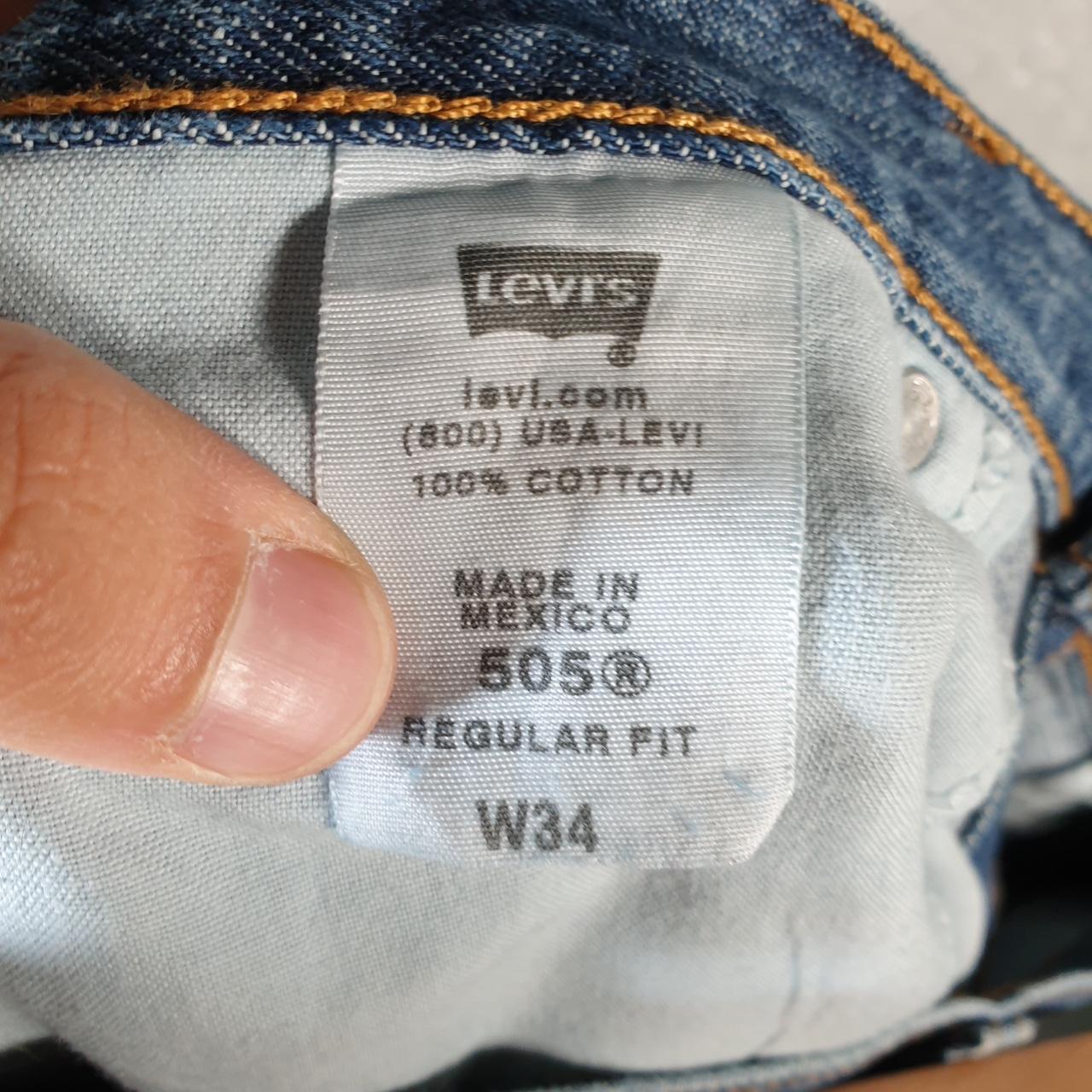 Vintage Levi’s 505 Baggy Shorts Jorts Cargo Men’s W34 Blue Relaxed Denim