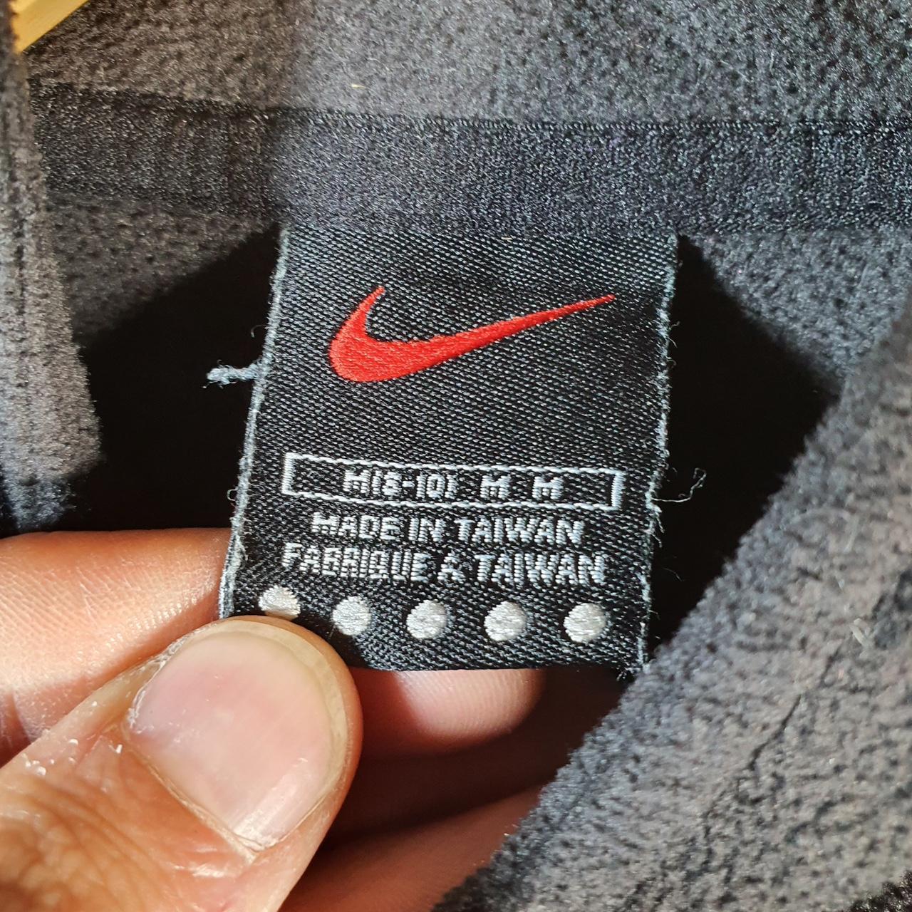 Vintage Nike Fleece Sweatshirt Womens Medium Black Y2K 1/4 Zip Pullover