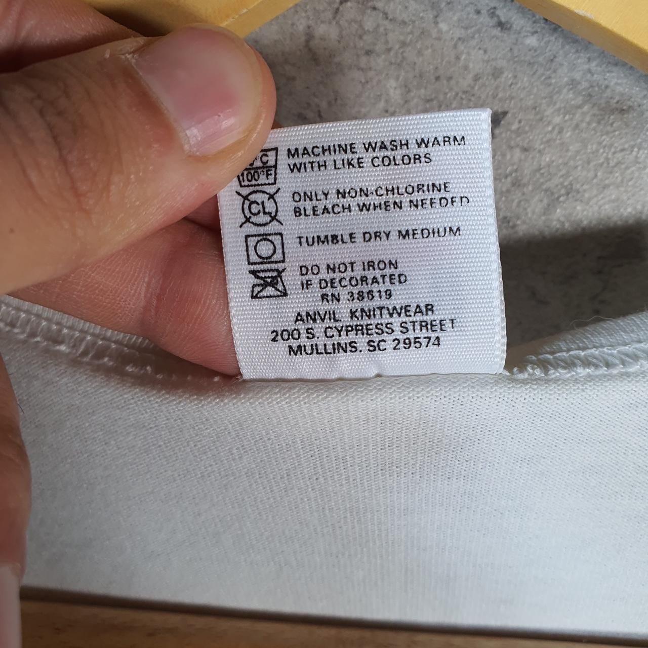 Vintage Anvil Curley Dog 90s USA Single Stitch T Shirt Men’s XL White