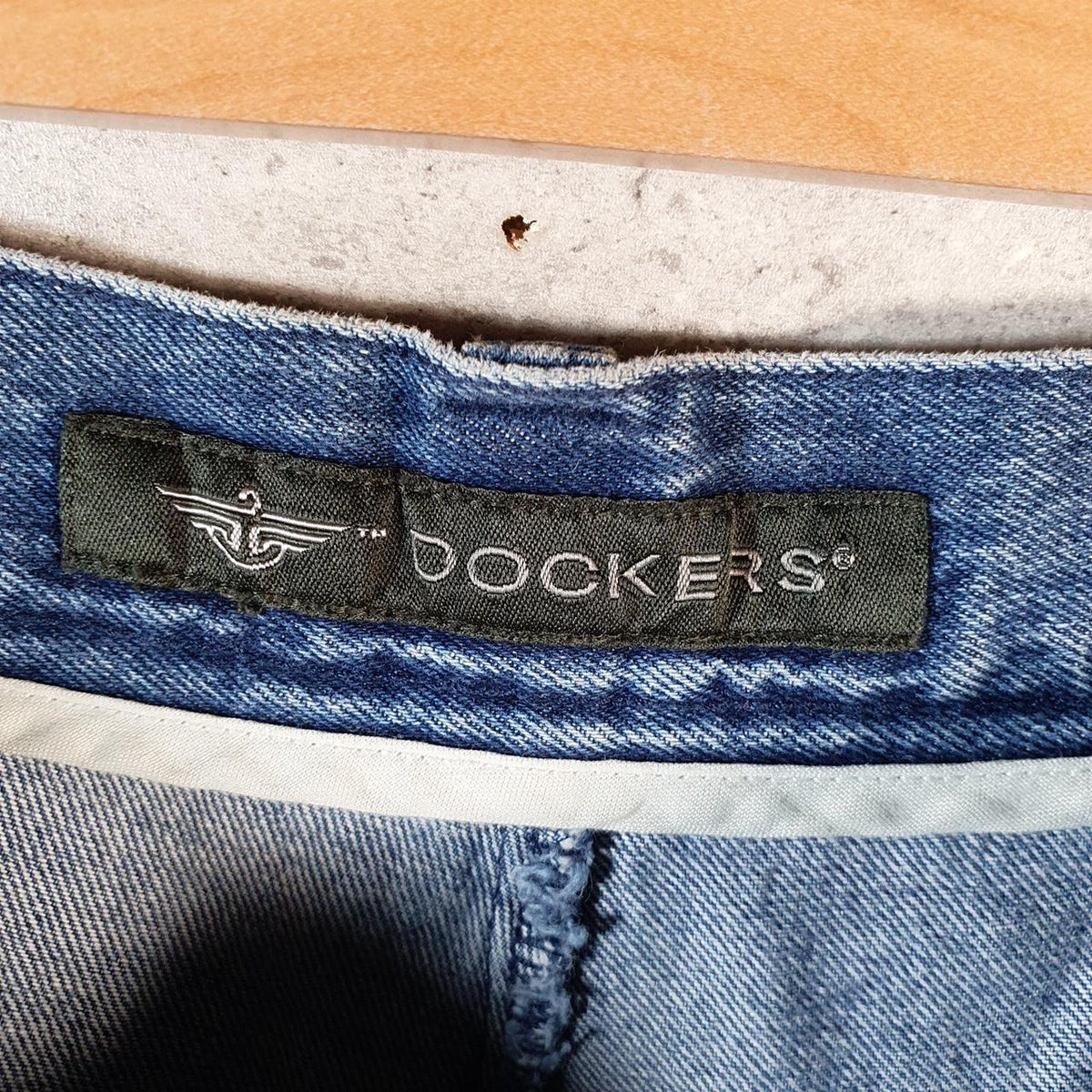 Vintage Dockers Baggy Shorts Jorts Cargo Men’s W40 Blue Relaxed Denim A4566