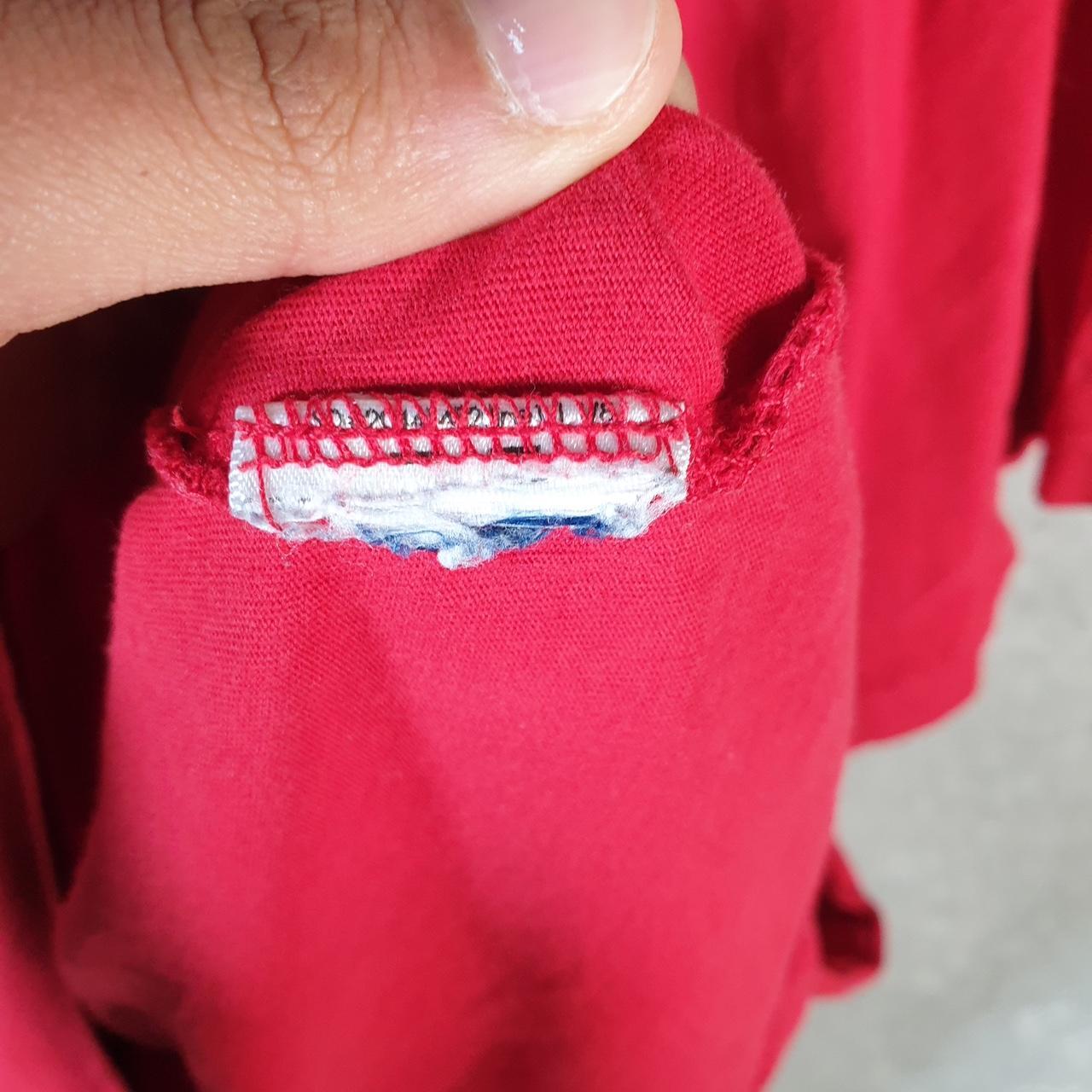 Vintage Ralph Lauren Polo T Shirt Men’s Large Red Embroidered Custom Slim Fit Pony C9149