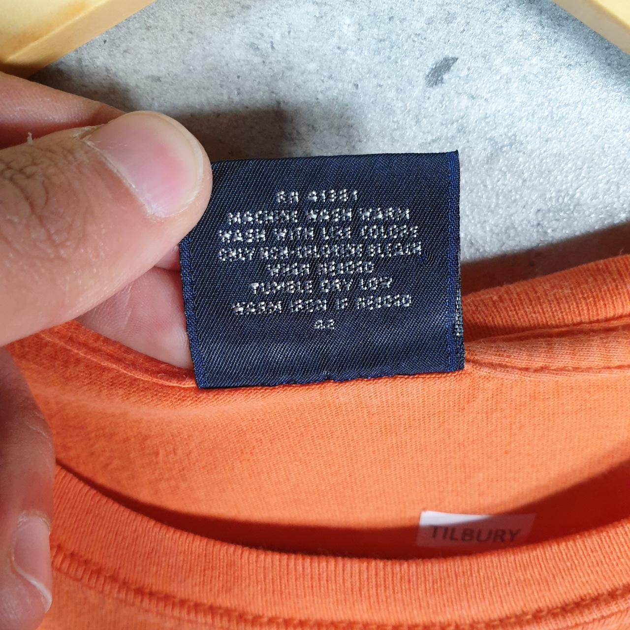 Vintage Ralph Lauren Polo T Shirt Men’s Small Orange Embroidered Classic Fit Pony C8586