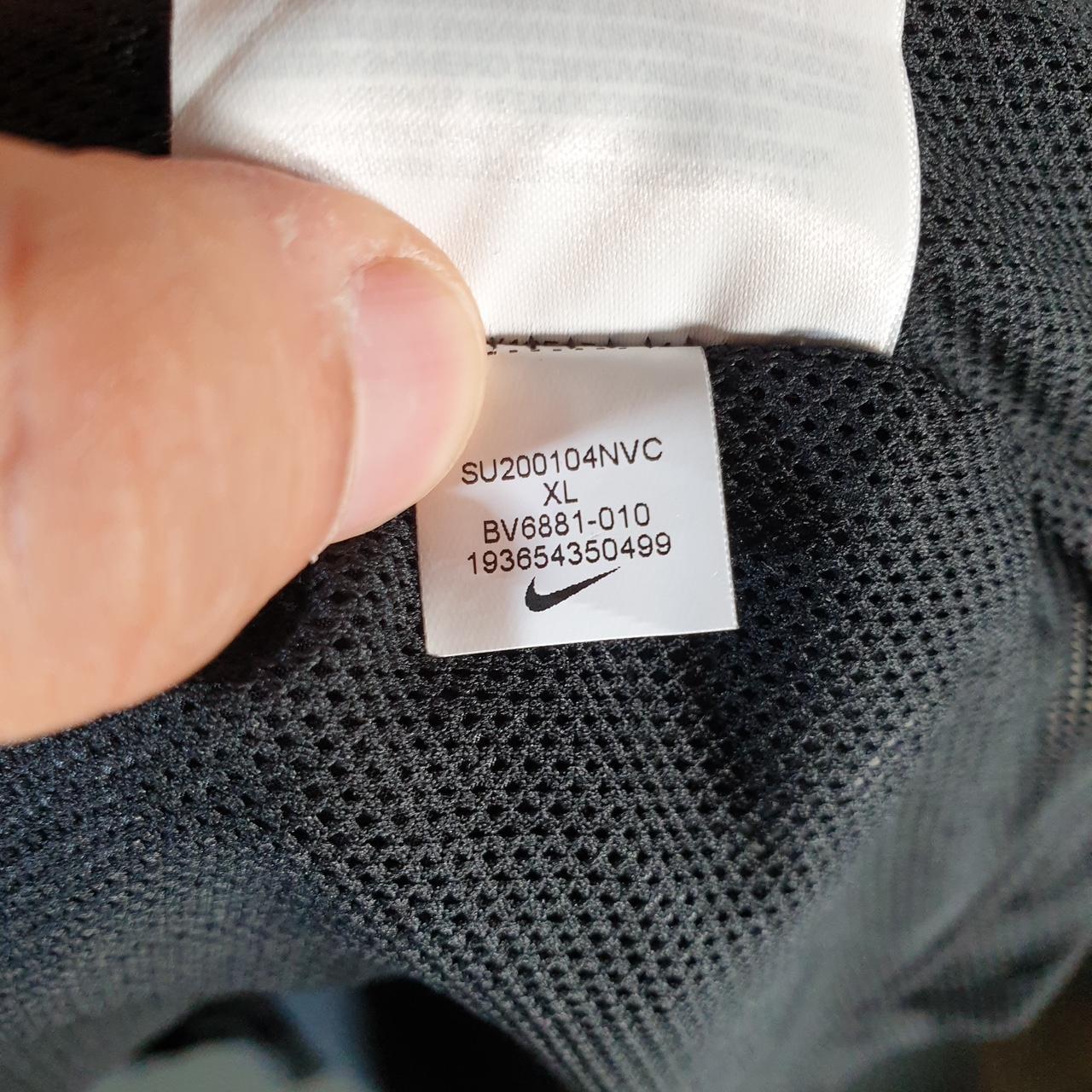 Vintage Nike Windbreaker Track Jacket Mens XL Black USA Swoosh Full Zip USA