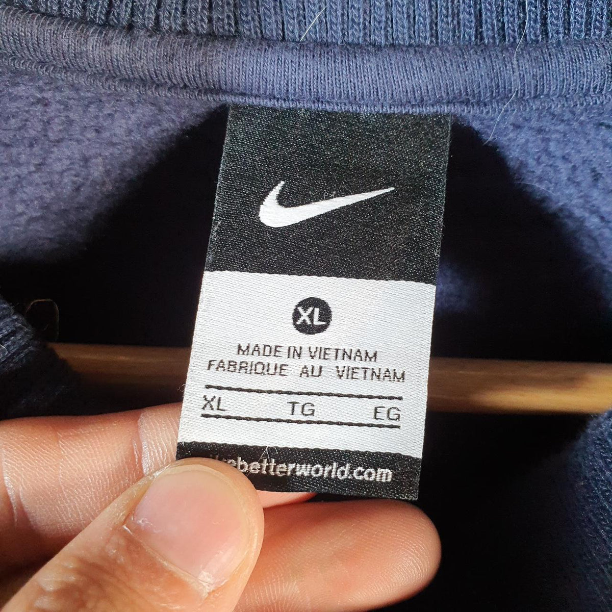 Vintage Nike 1/4 Zip Sweatshirt Men’s XL Navy Blue Swoosh Y2K Pullover Logo
