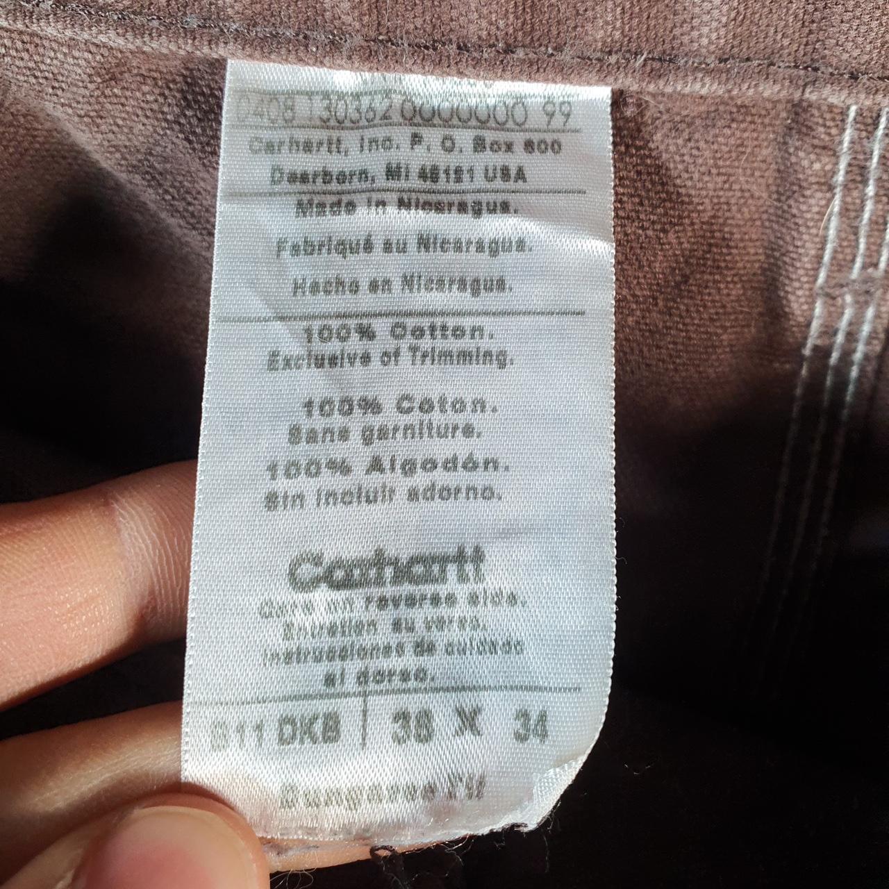 Vintage Carhartt Baggy Carpenter Shorts Jorts Cargo Men’s W38 Brown Dungaree Fit Workwear A4855