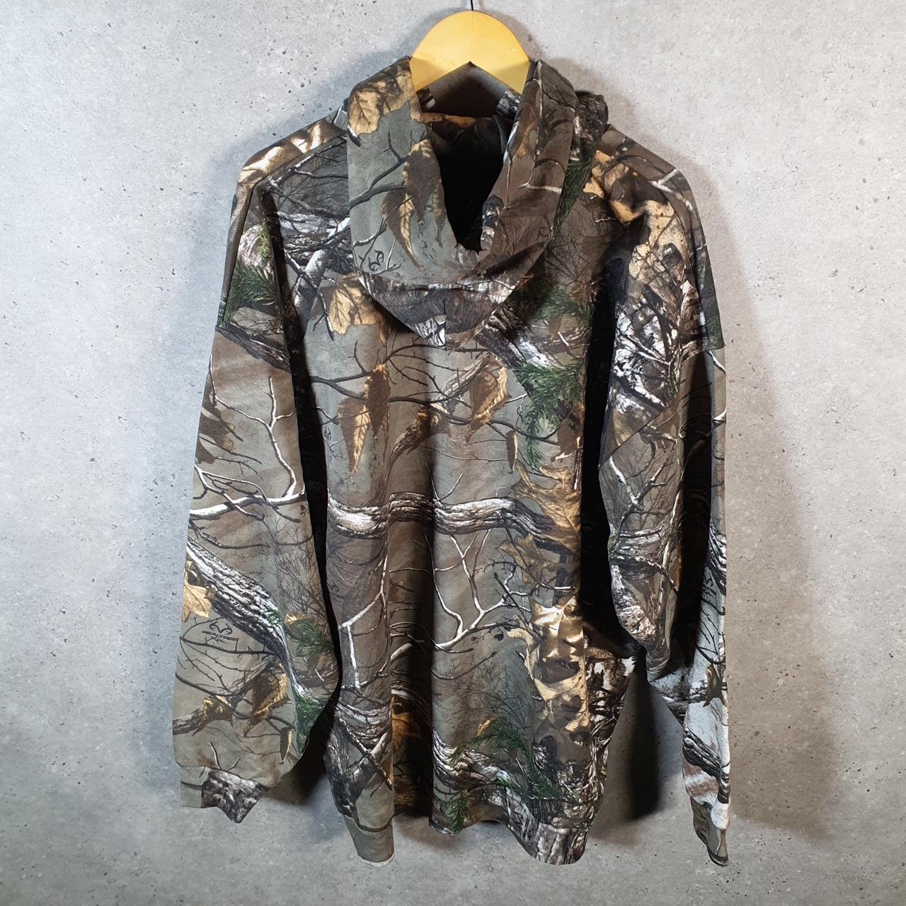 Vintage Russell Outdoors RealTree Camouflage Hoodie Men’s 3XL Brown Huntings
