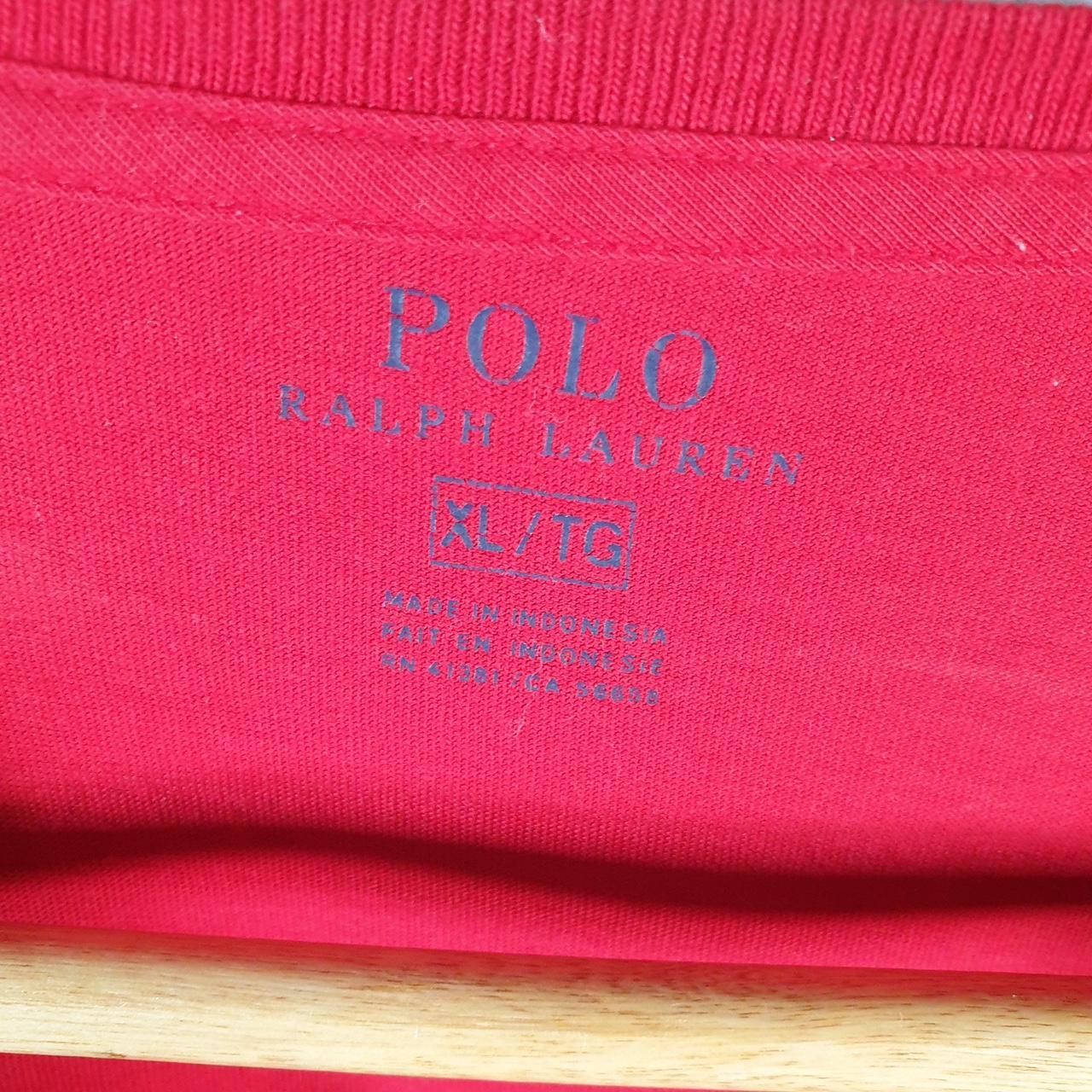 Vintage Ralph Lauren Polo T Shirt Men’s XL Red Embroidered Pony Classic Fit