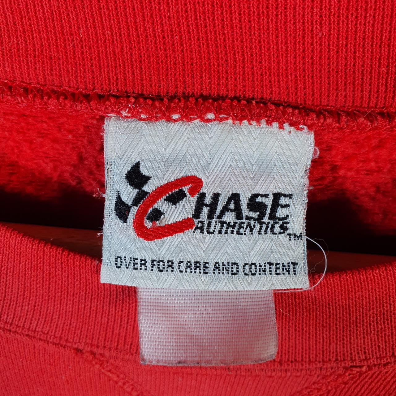 Vintage NASCAR Dale Earnhardt JR Sweatshirt Mens Large Red Pullover USA